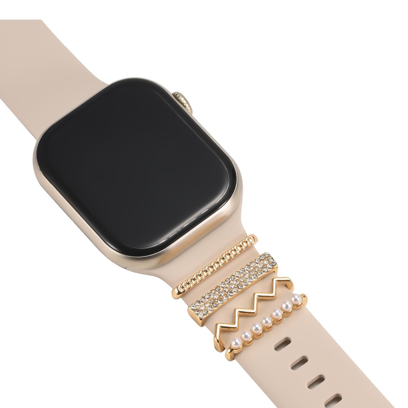 CoolGadget Smartwatch-Armband Schmuck Ringe Charms Uhren Deko Motiv Clips 2 günstig online kaufen