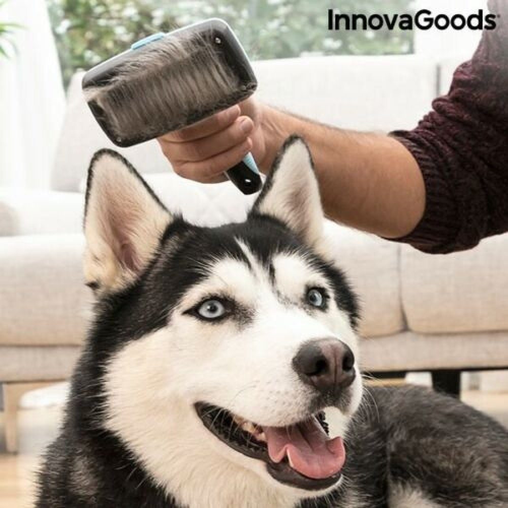 Einziehbaren für Reinigungsbürste mit Reinigungsbürste InnovaGoods Haustiere Borsten