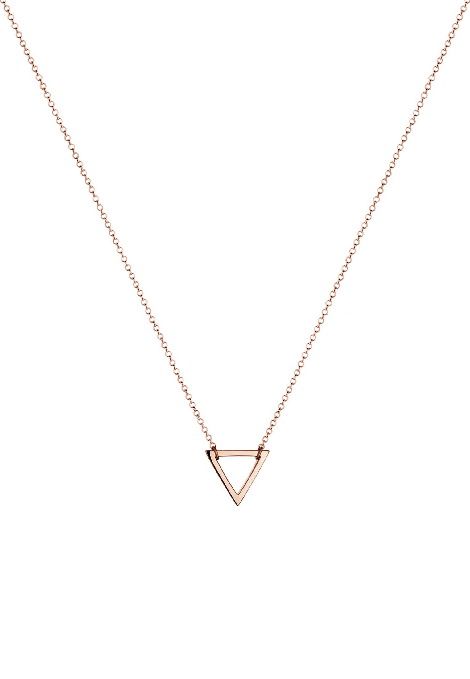 Elli Kette mit Anhänger Dreieck Geo Anhänger 925 Silber