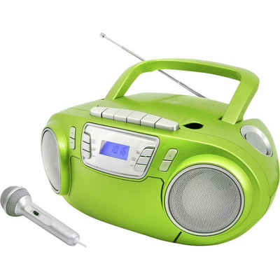 Soundmaster CD-Radiokassettenrekorder mit externem Mikrofon, Radio (Inkl. Mikrofon)