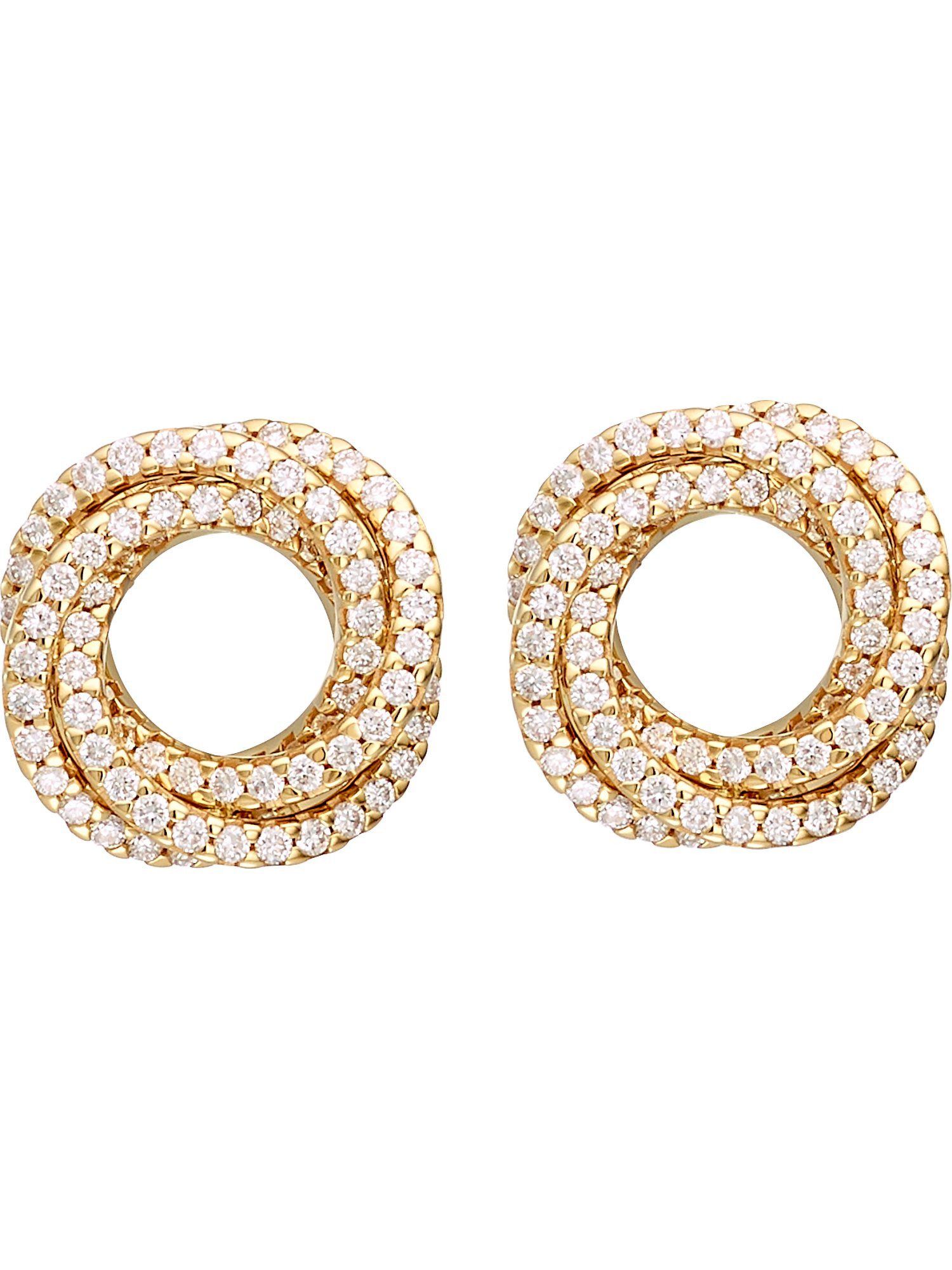 CHRIST Paar Ohrstecker CHRIST Damen-Ohrstecker 585er Gelbgold 168 Diamant günstig online kaufen