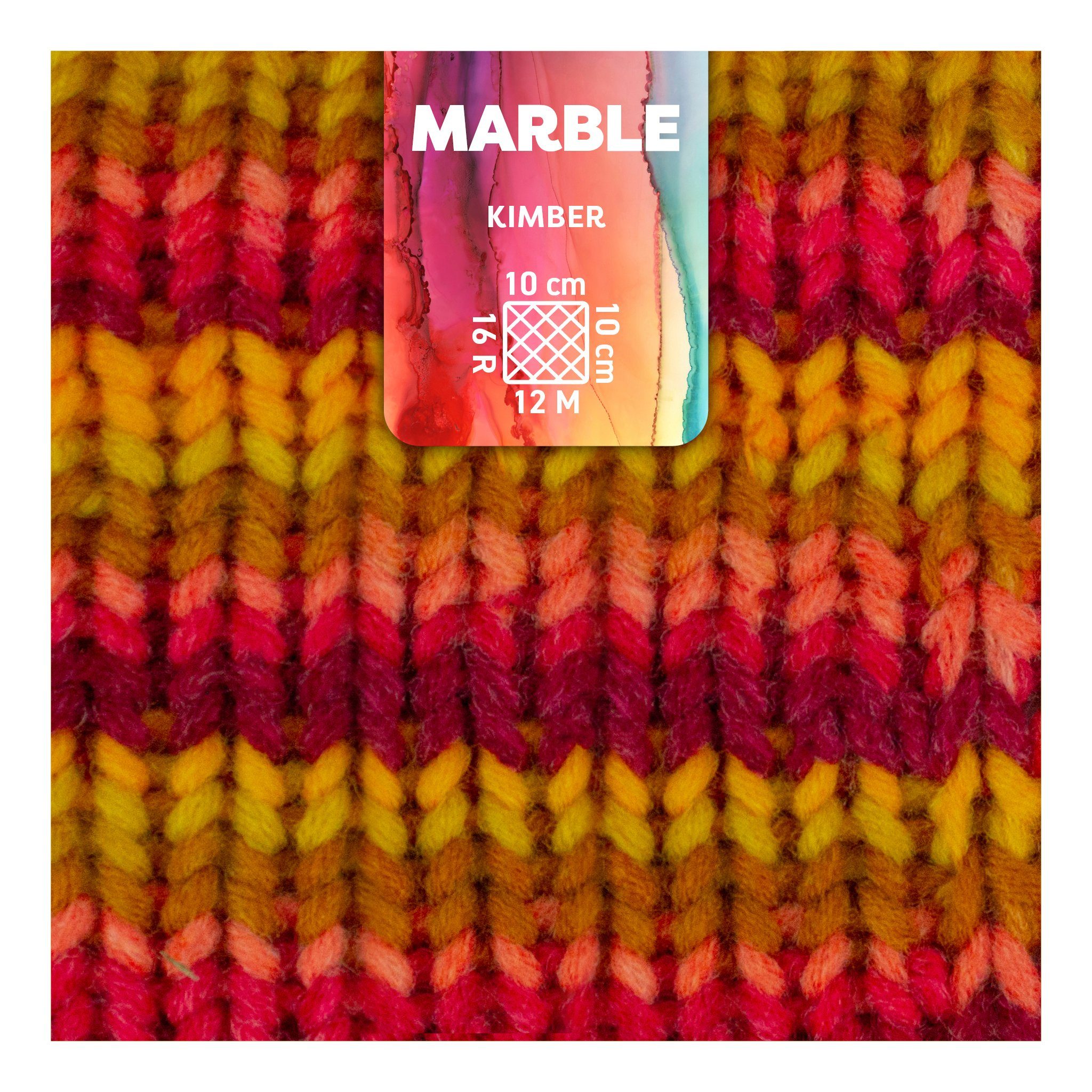 Thumbnail - myboshi Marble Wolle, Multicolor Häkelwolle, 55 m (1-St., Marble Wolle Original Multicolor), Farbverlauf