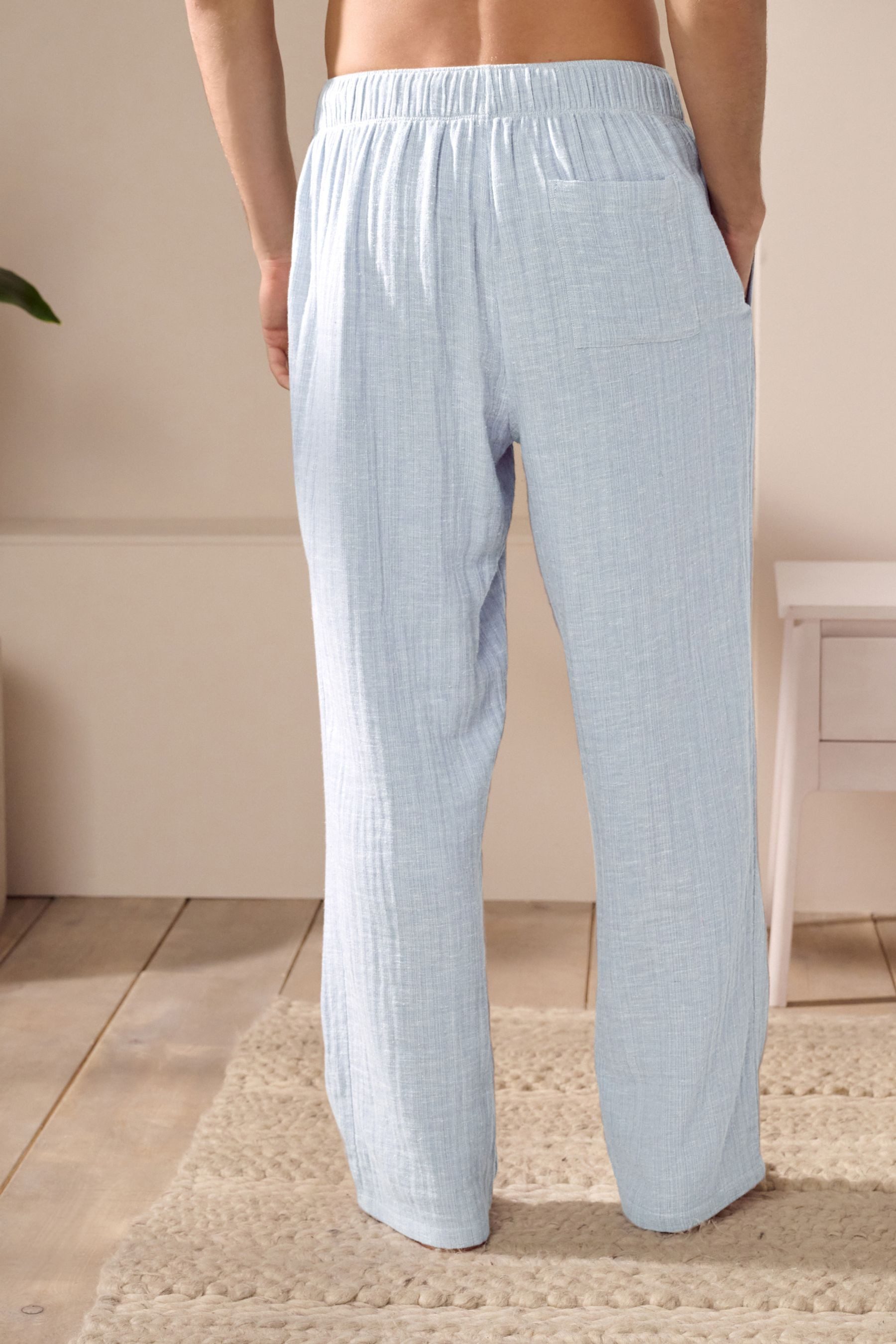Next Pyjamahose Weiche Pyjamahose aus Leinen-Baumwollgemisch günstig online kaufen