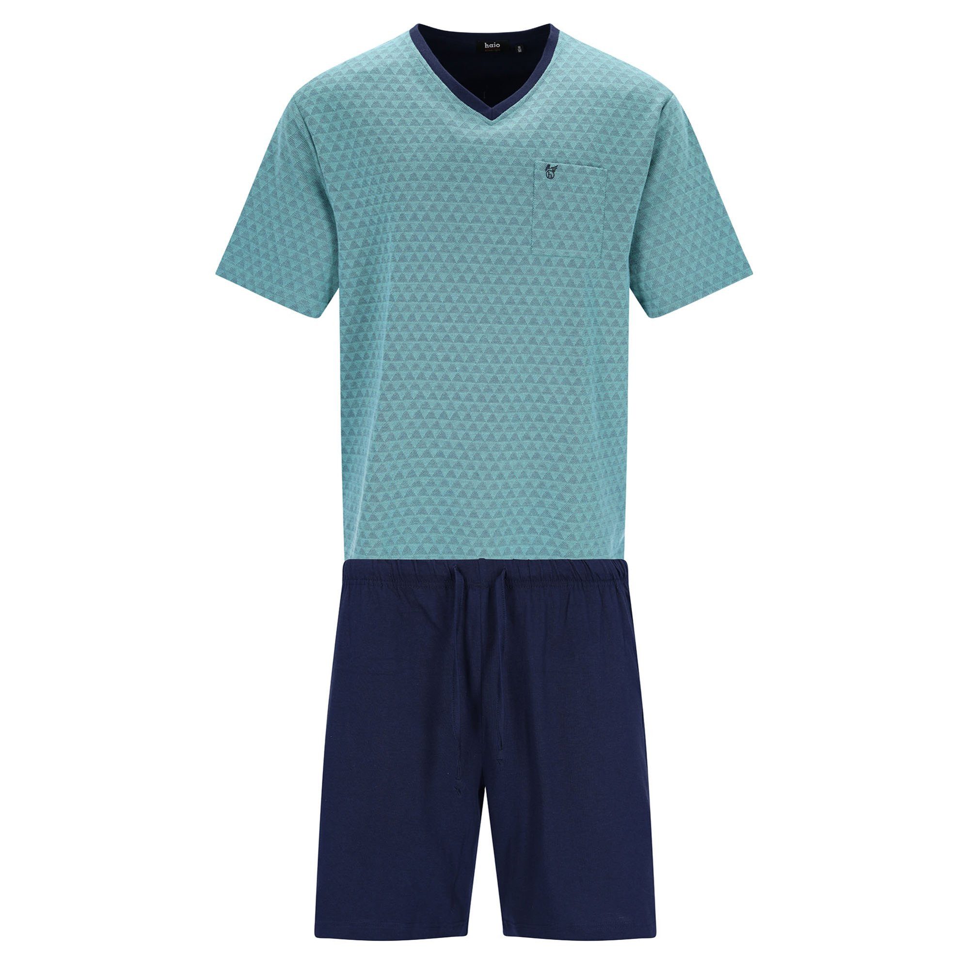 Hajo Pyjama Herren Pyjama Baumwolle Klima-Light Shorty (2 tlg)