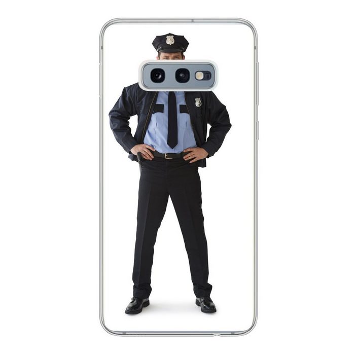 MuchoWow Handyhülle Porträt eines Polizisten Phone Case Handyhülle Samsung Galaxy S10e Silikon Schutzhülle