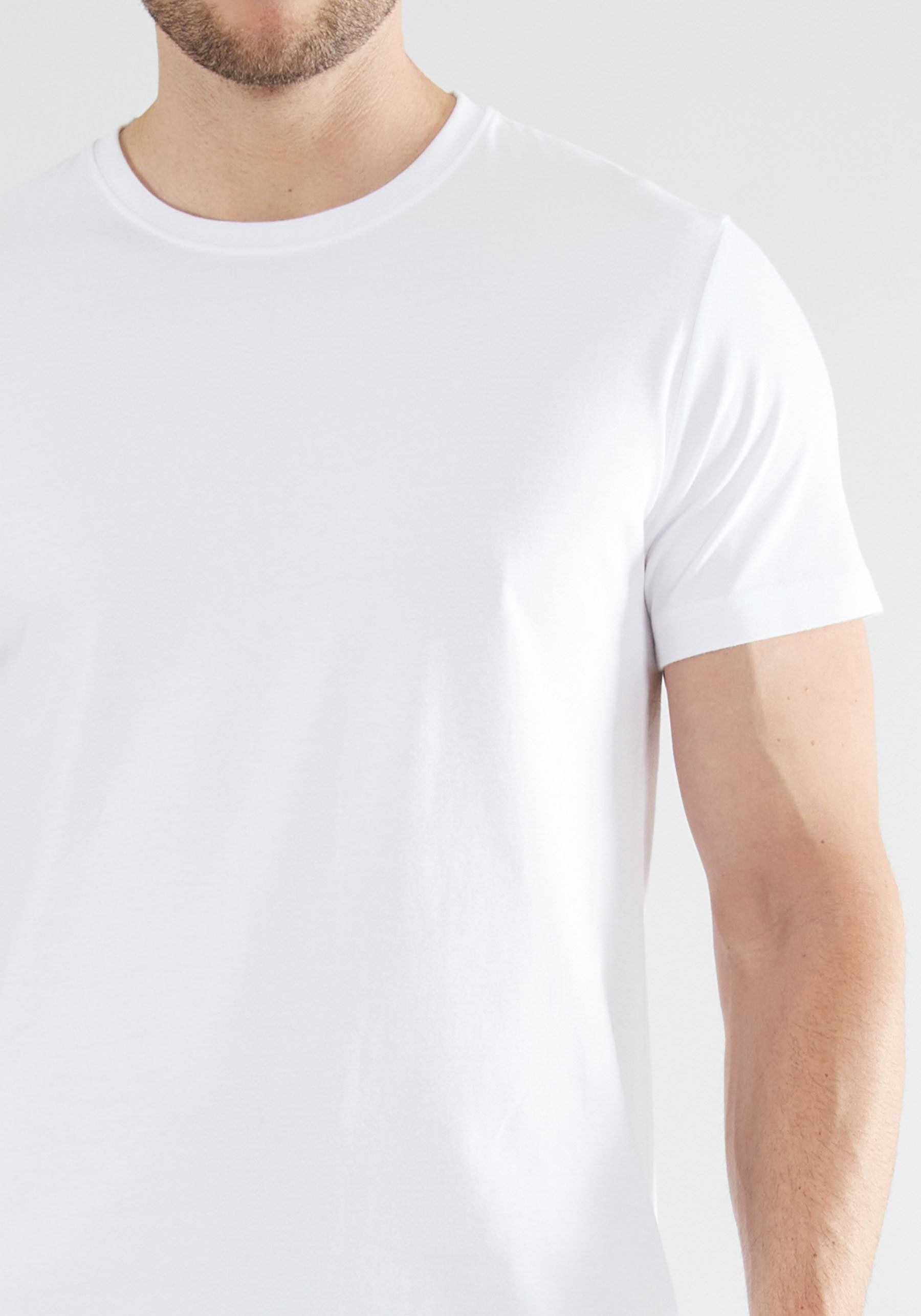 TOM TAILOR T-Shirt Ohio (2er Pack) Kurzarm, Rundhalsausschnitt, basic, locker, elastisch, Baumwollmix