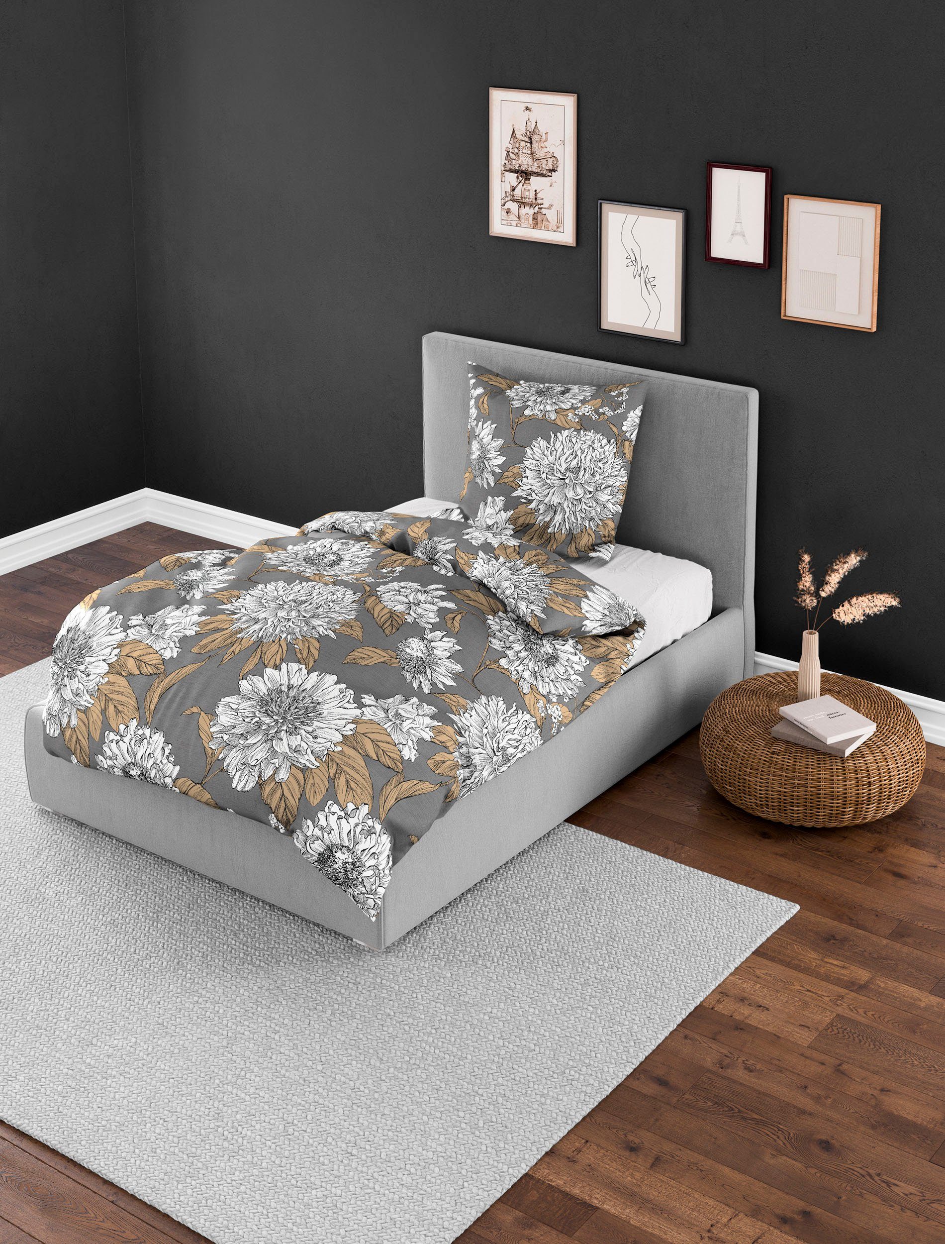 BIERBAUM Bettwäsche 4059, Mako-Satin, 2 teilig, günstig online kaufen