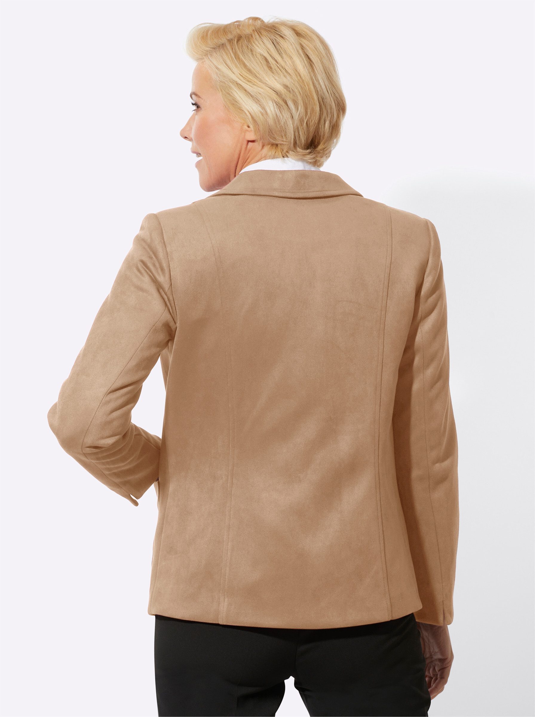 Witt Blusenblazer Lederimitat-Blazer günstig online kaufen