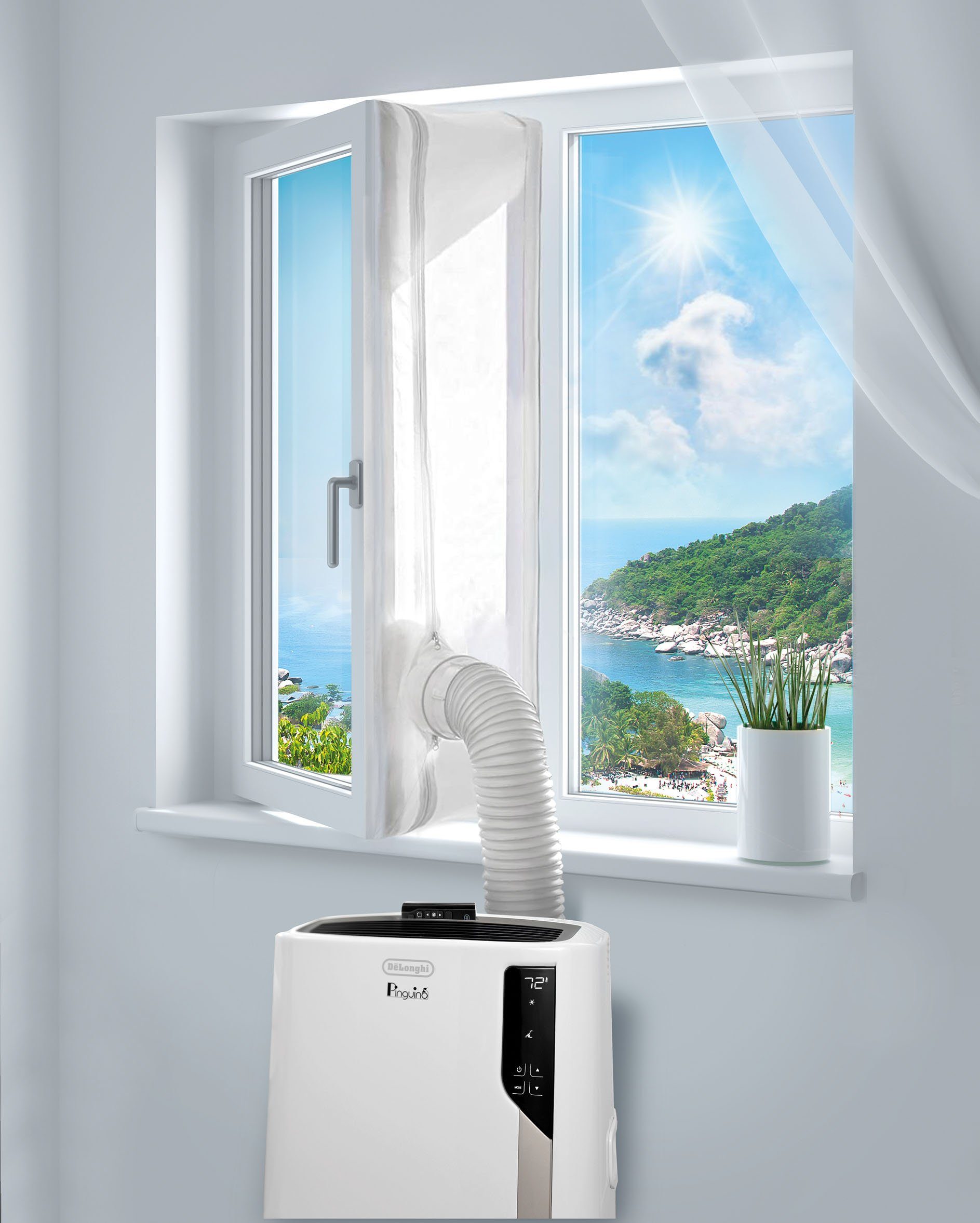 De'Longhi Fenster-Set Erweiterung DLSA012 Universal Fenster-Installationski günstig online kaufen