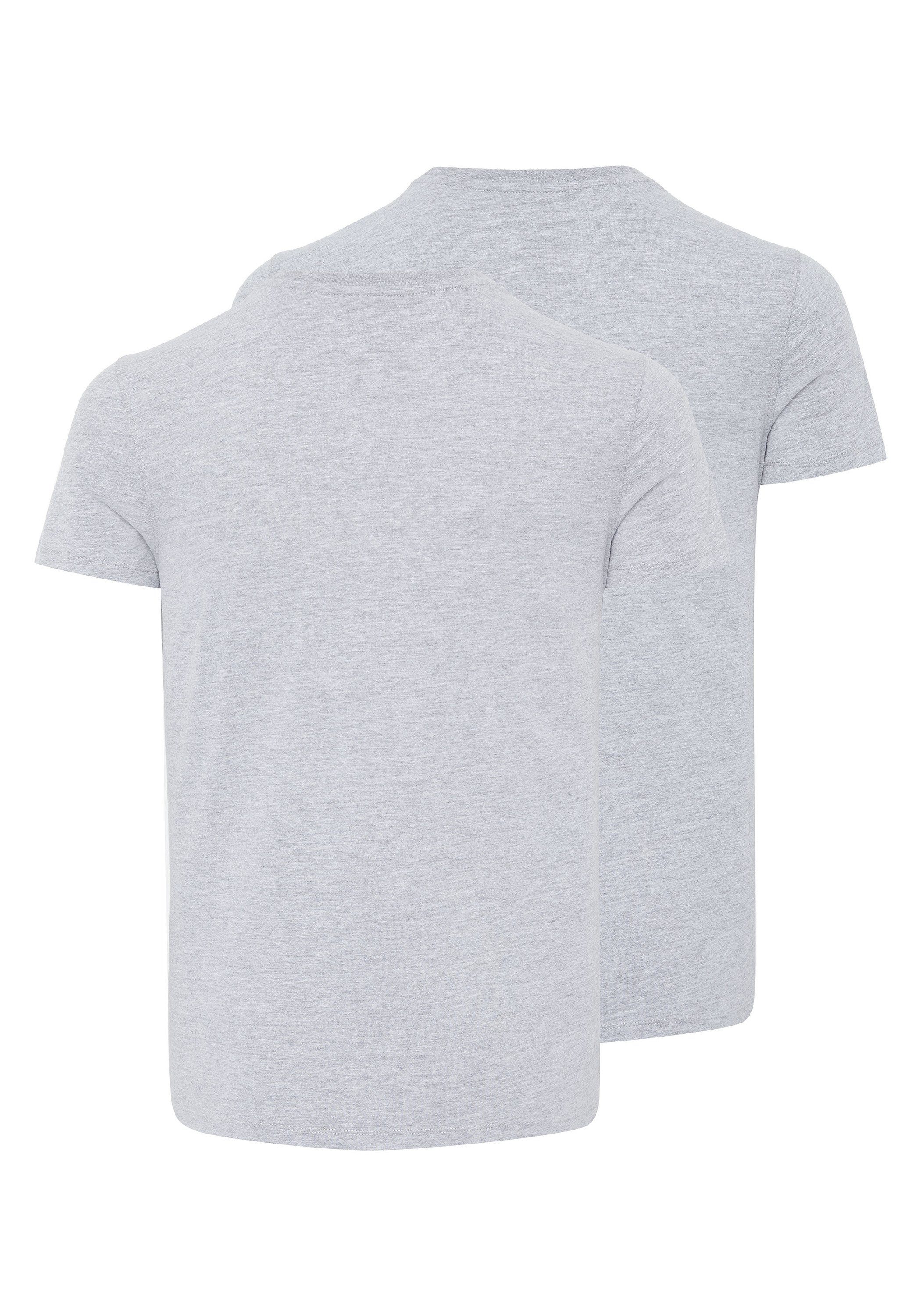 Mel, im Grey T-Shirts mit Neutr, 2 Basic-Stil Logo Print-Shirt Chiemsee