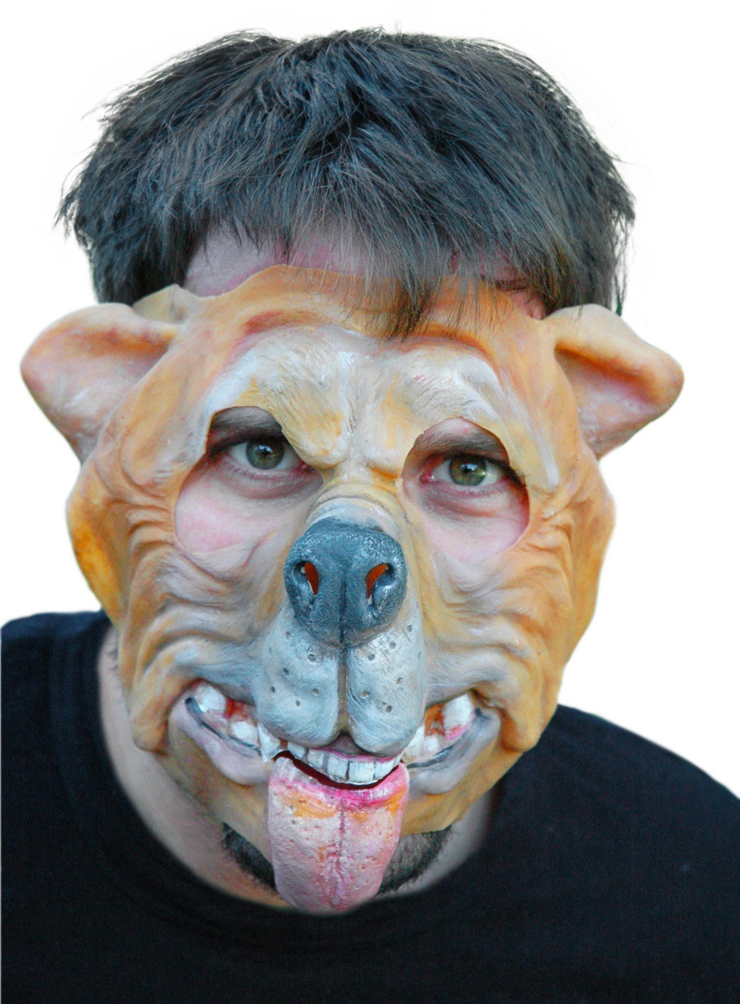 Wizardo Verkleidungsmaske Hundemaske Bully, Eine lustige Hundemaske für Karneval und Verkleidungspartys