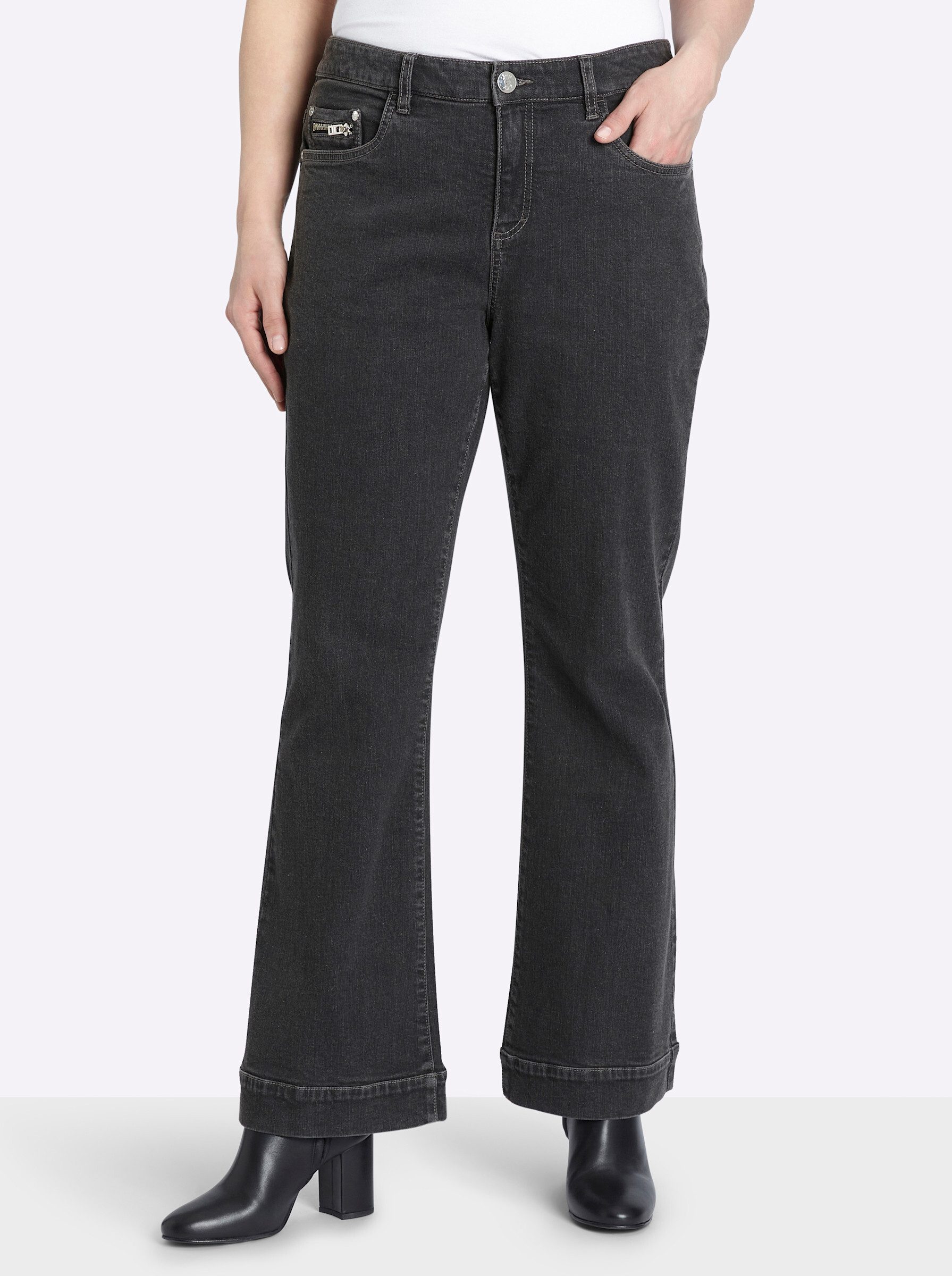 Sheego Bequeme Jeans Bootcut-Jeans normal
