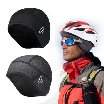 Alster Herz Unterhelmmütze Unisex Fahrradmütze unterHelm, Thermal Helmmütze, mit Fleece, A0213 ideal für Radfahren