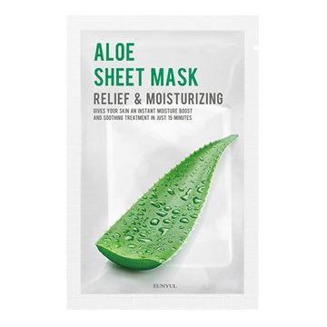 COOL-i ® Tuchmaske, ALOE Gesichtstuchmasken (22 ml x 10 Stück) Hautpflege Feuchtigkeitsspendende, pflegende