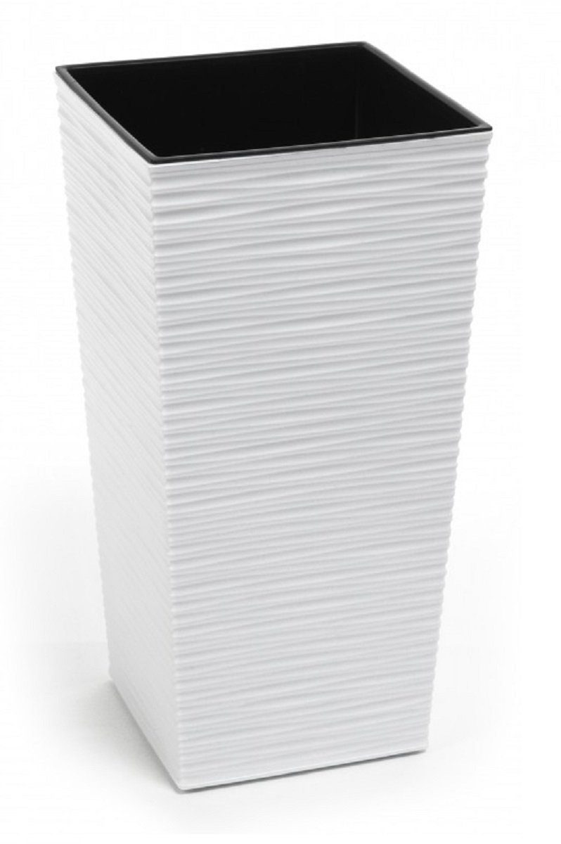 Kreher Pflanzkübel »KREHER XL Pflanzkübel mit Einsatz, rechteckig, Maße  40x40x75 cm, Farbe: Weiß Strukturiert« online kaufen | OTTO