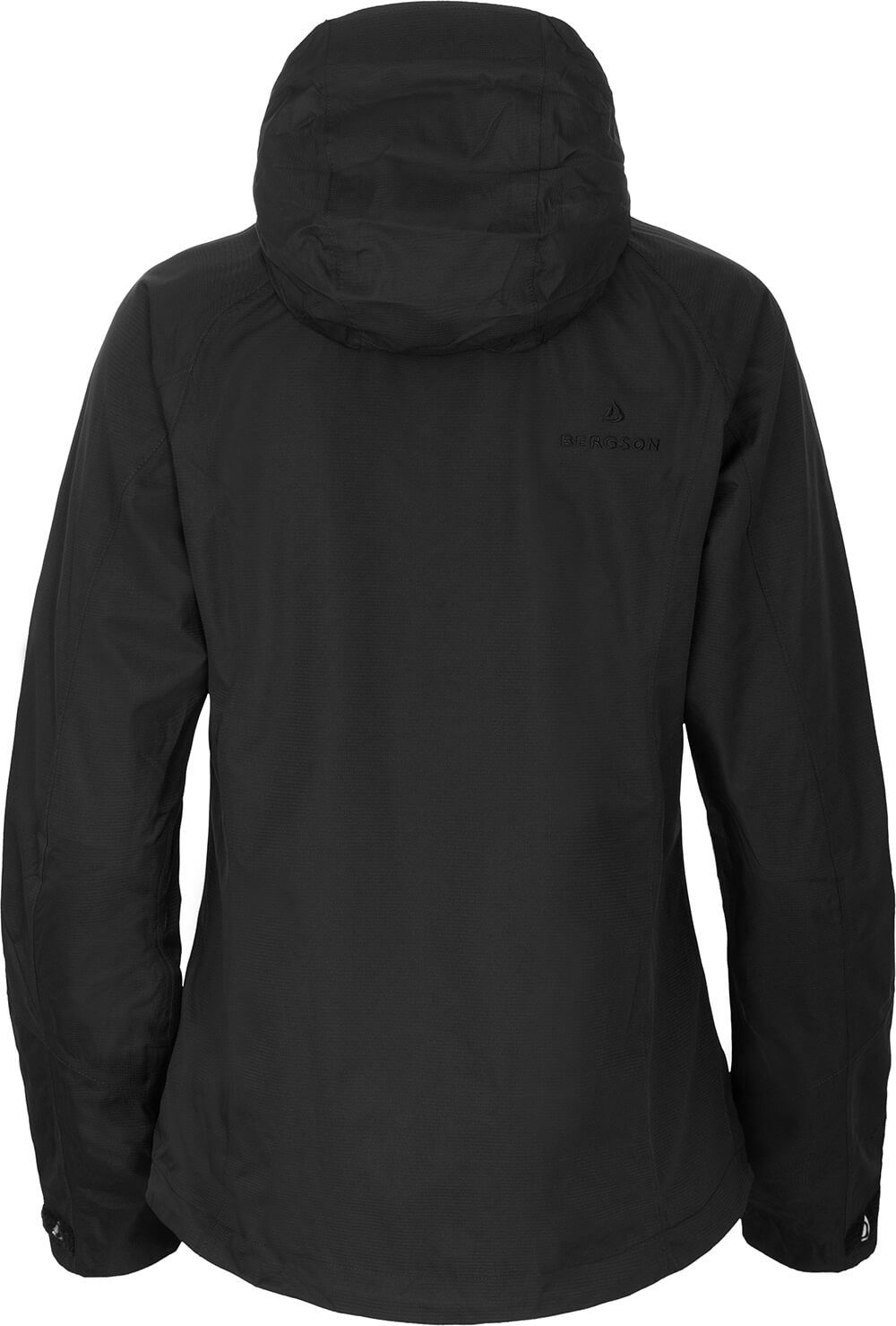 Bergson Regenjacke ROCKRIDER Damen Regenjacke, Netzfutter, 12000 mm Wassersäule, Kurzgrößen, schwa – Bild 3 von 5