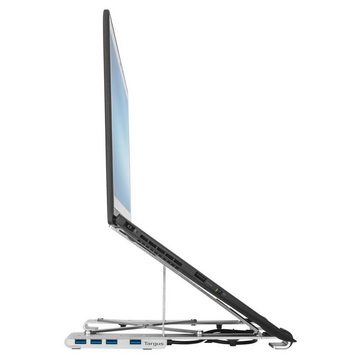 Targus Portable Stand with Integrated Hub (USB-A) Laptop-Ständer, (bis 15,6 Zoll, 1-tlg)
