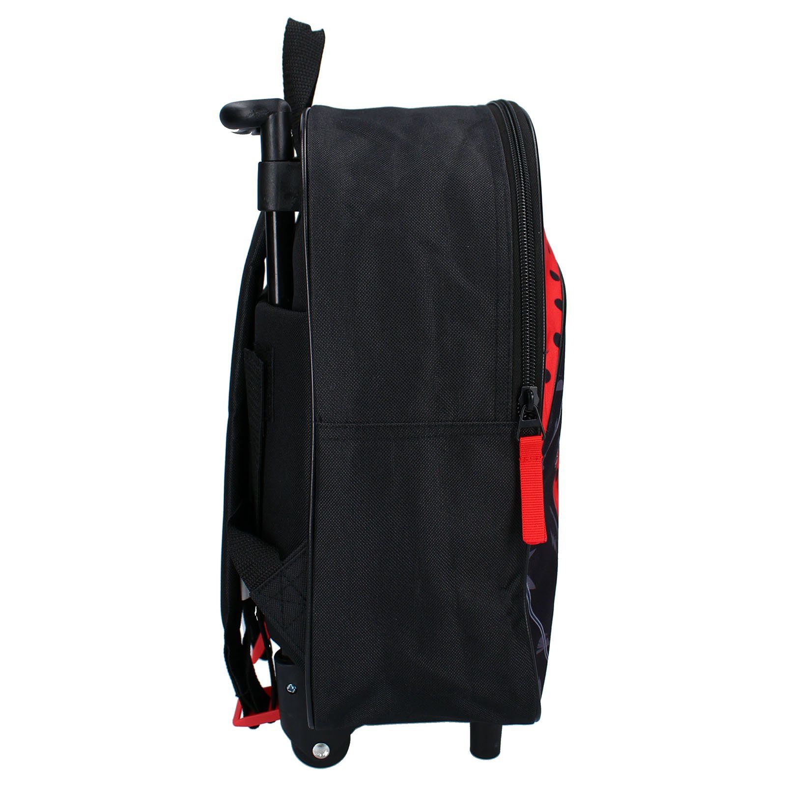 Kinder Super Vadobag Kinderrucksack Heroez, 33x25x10, rot/schwarz Miraculous Trolley-Rucksack