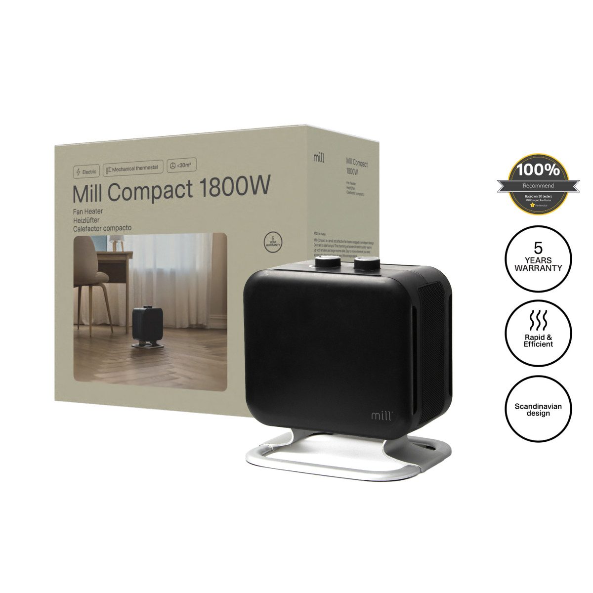 MILL Konvektor Compact fan heater, 1800 günstig online kaufen