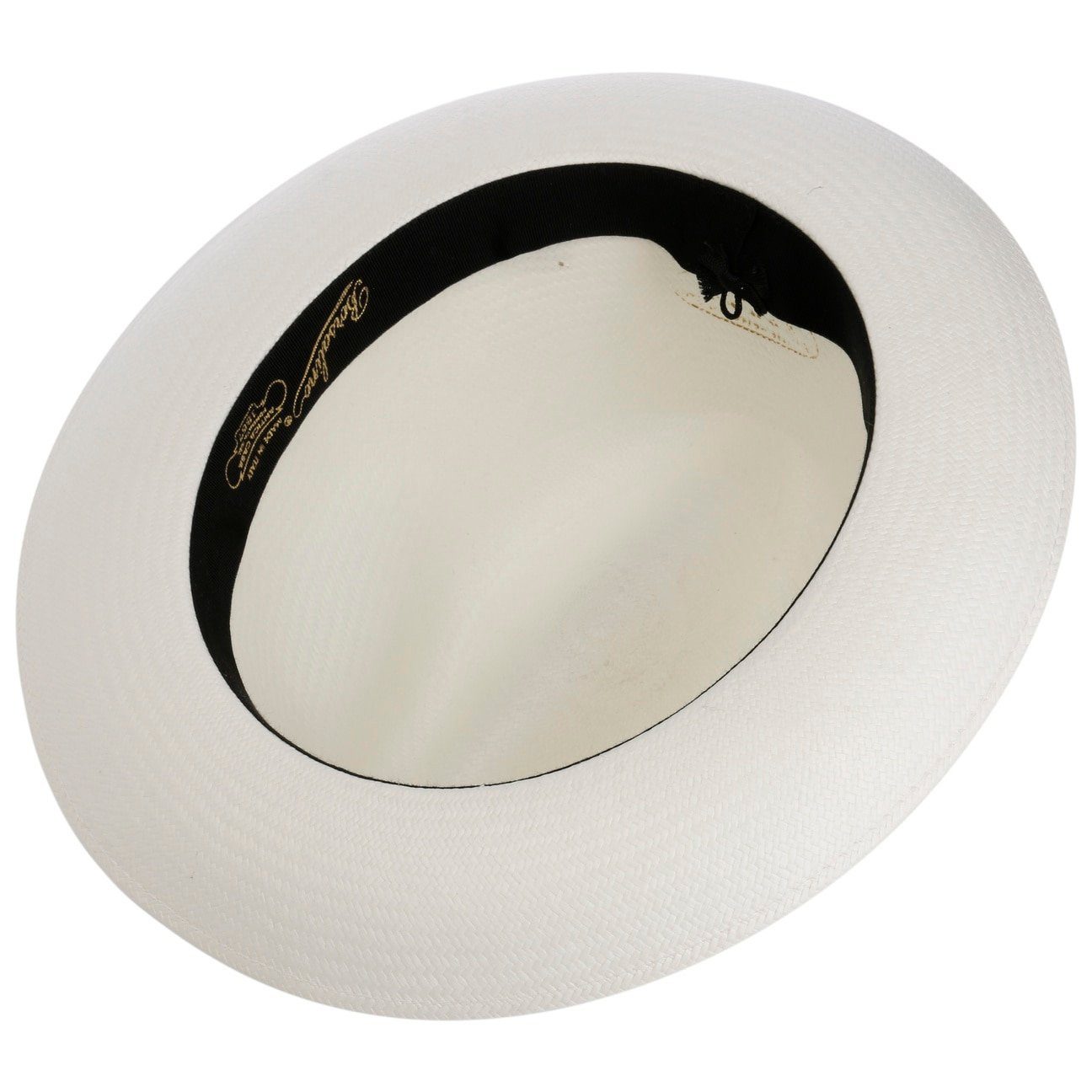 Borsalino Sonnenhut (1-St) Strohhut mit Ripsband, Made in Italy