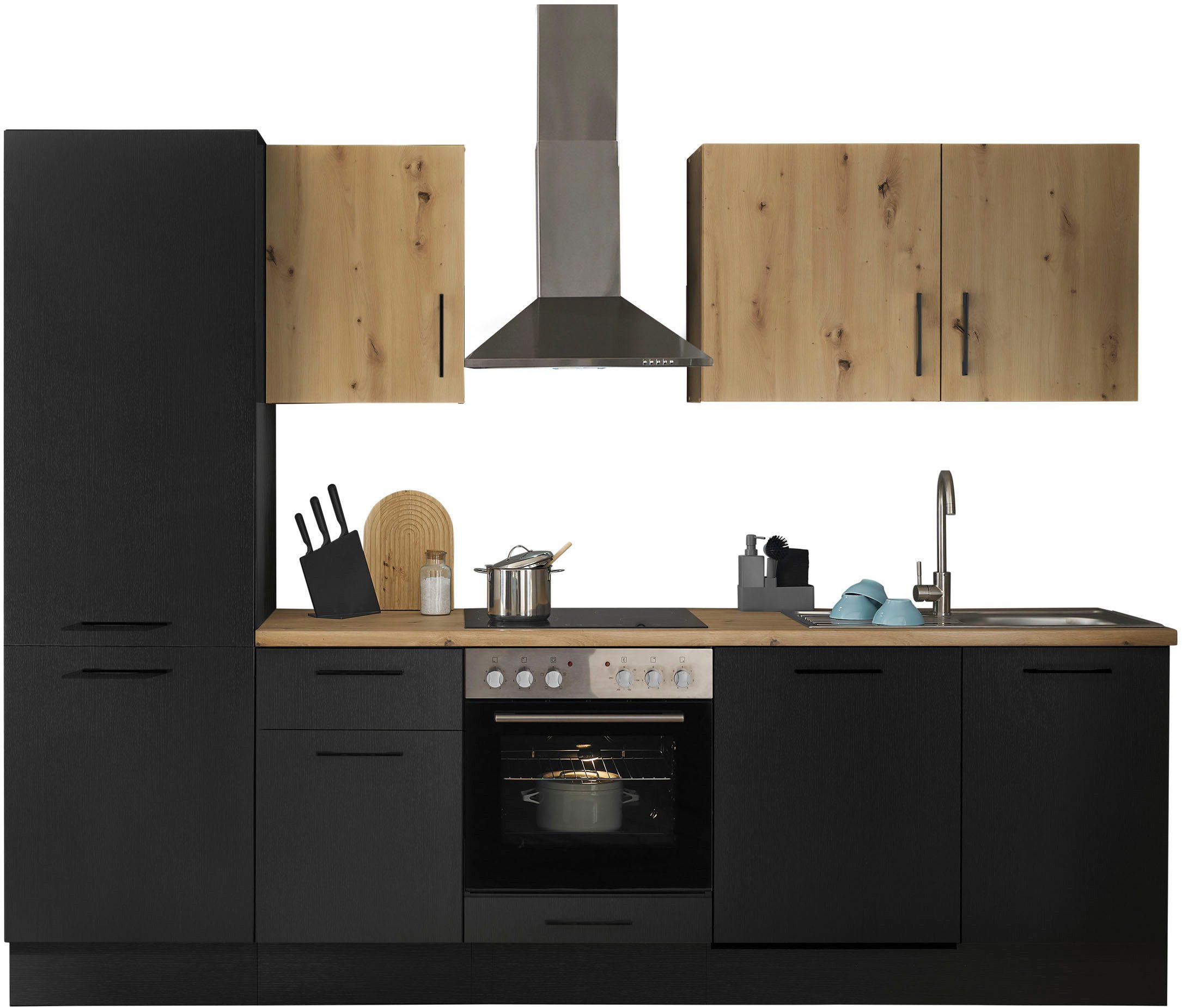 BASIC by Balculina Кухниzeile Turin, Breite 280 cm, wahlweise mit E-Geräten
