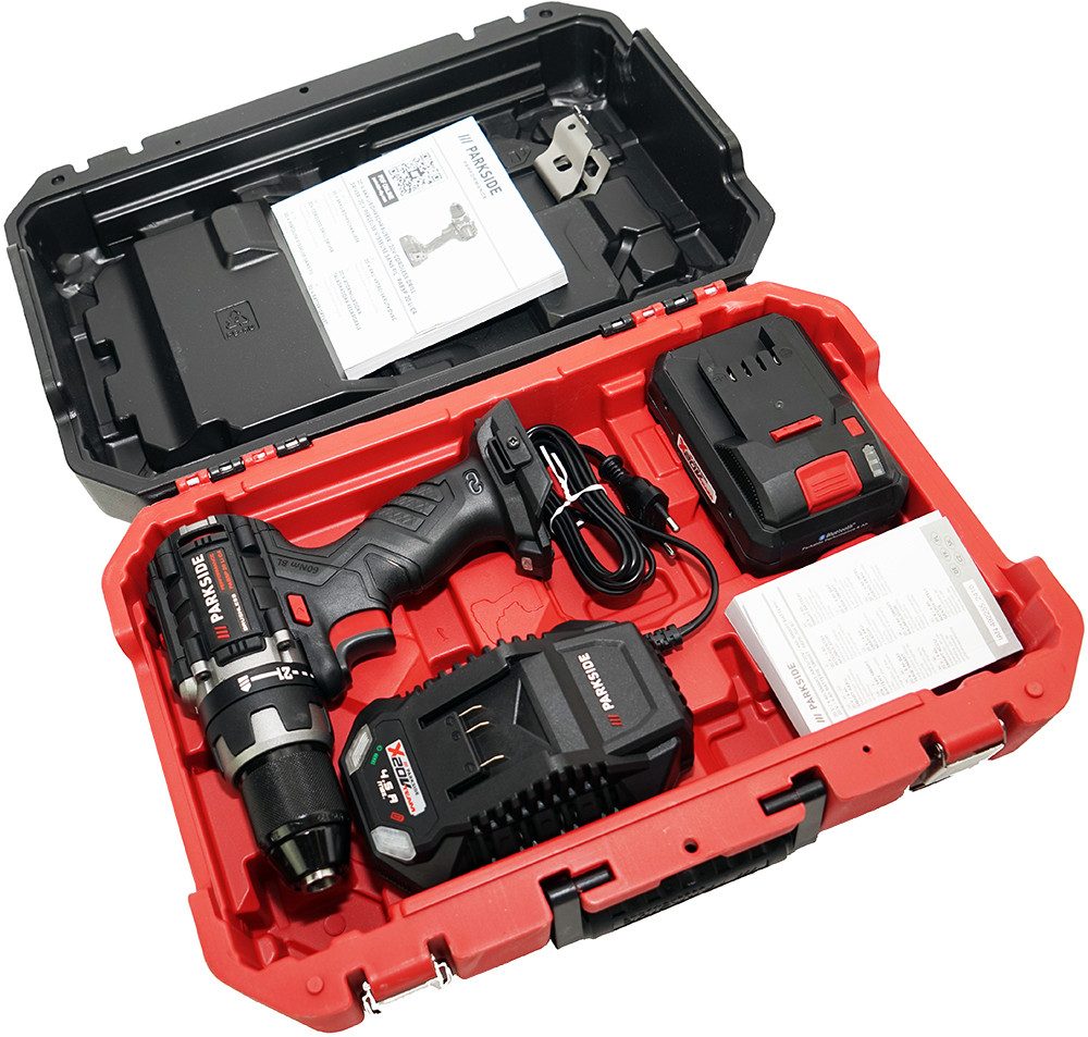 PARKSIDE PERFORMANCE® Akku-Bohrschrauber 20V Akku Bohrschrauber Akkuschrauber PABSP 20 (inkl. 4Ah Smart Akku), 20 V, Kompaktes Gehäuse mit ergonomischer Softgrip-Ausstattung