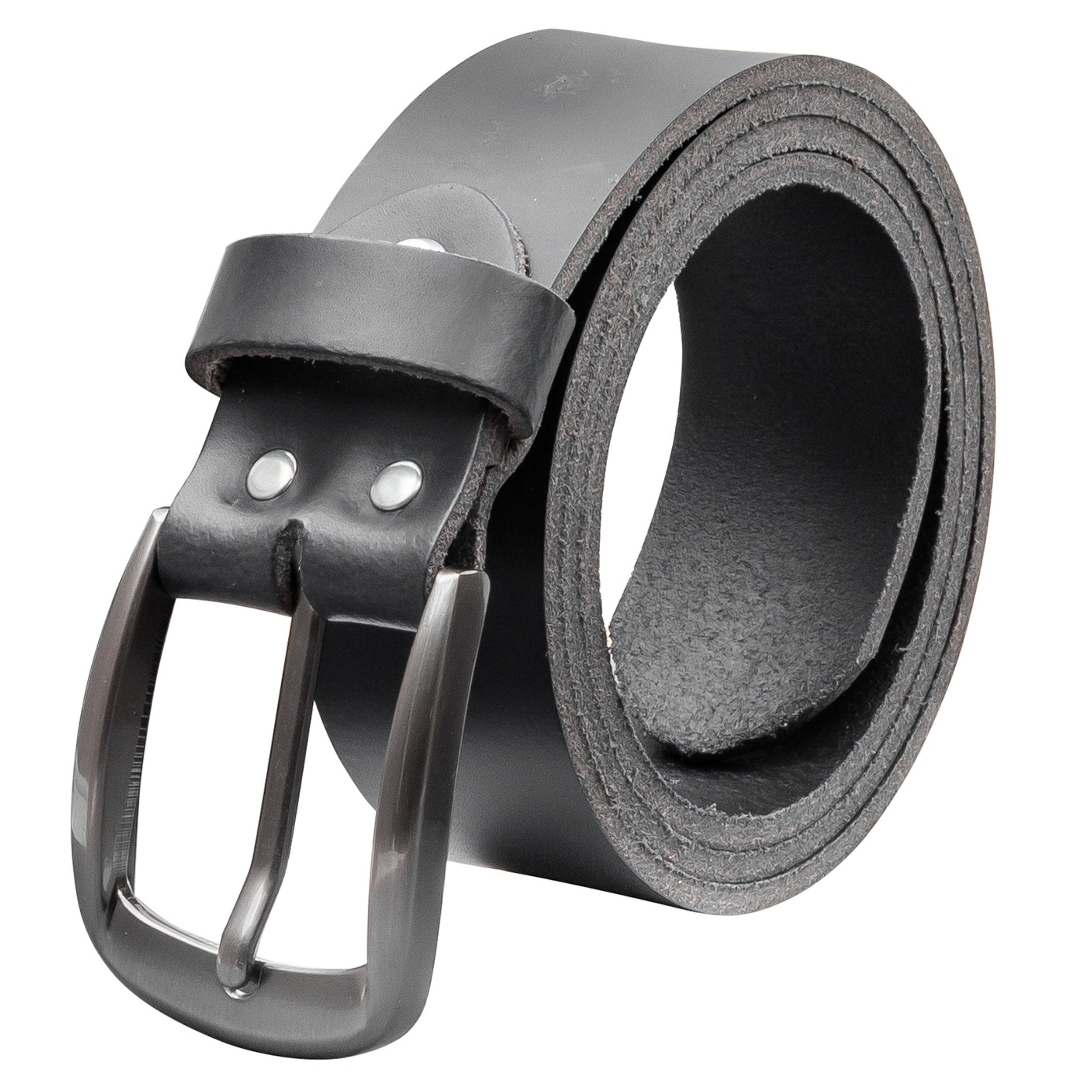 Ledergürtel OM525-PL-Schwarz