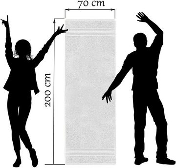 Lashuma Saunatuch Linz, Frottee (1-St), Gelbes Badetuch zum Liegen 70x200 cm