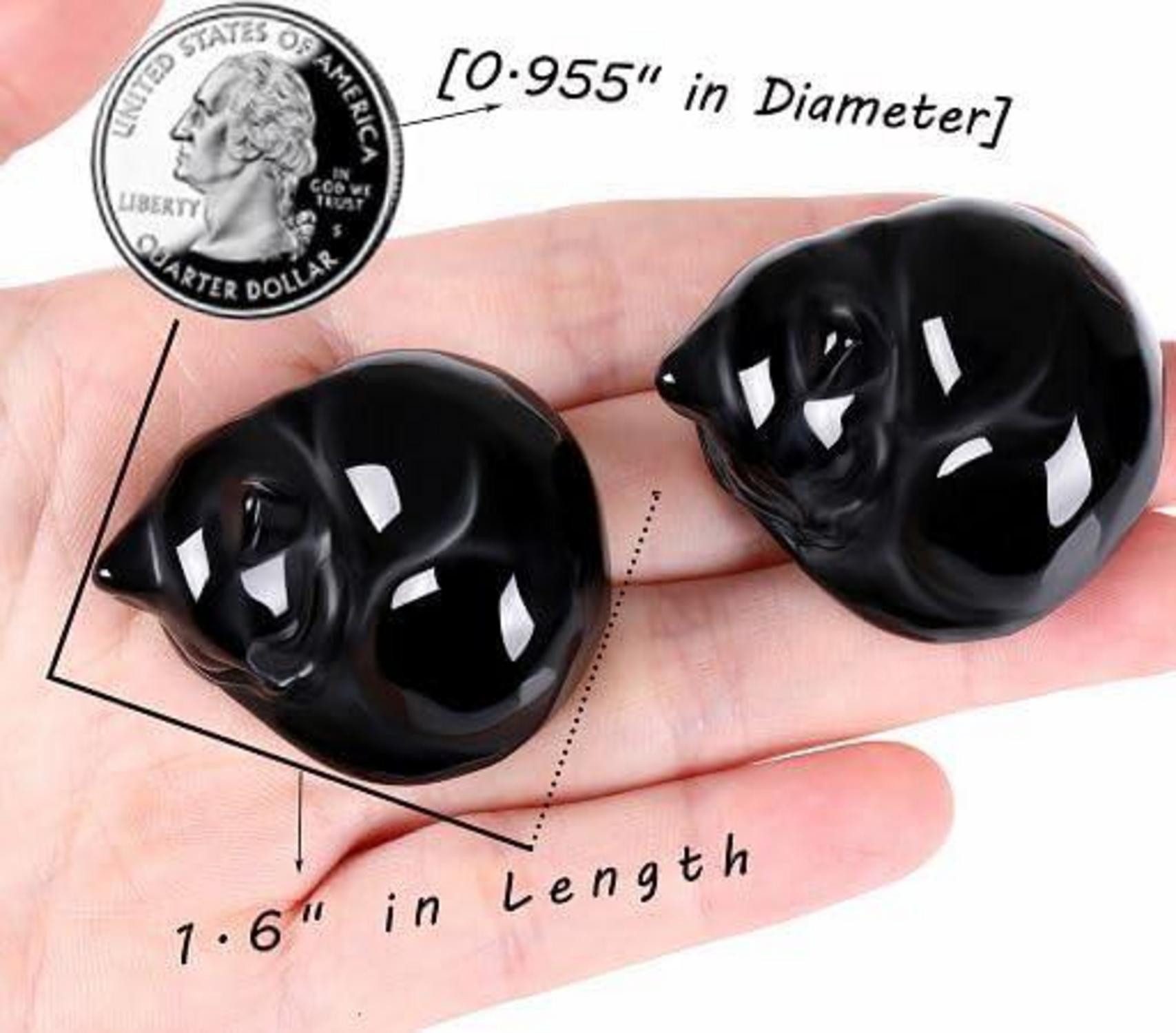 LuxusKollektion Edelstein Obsidian Katze Figur Dekor günstig online kaufen