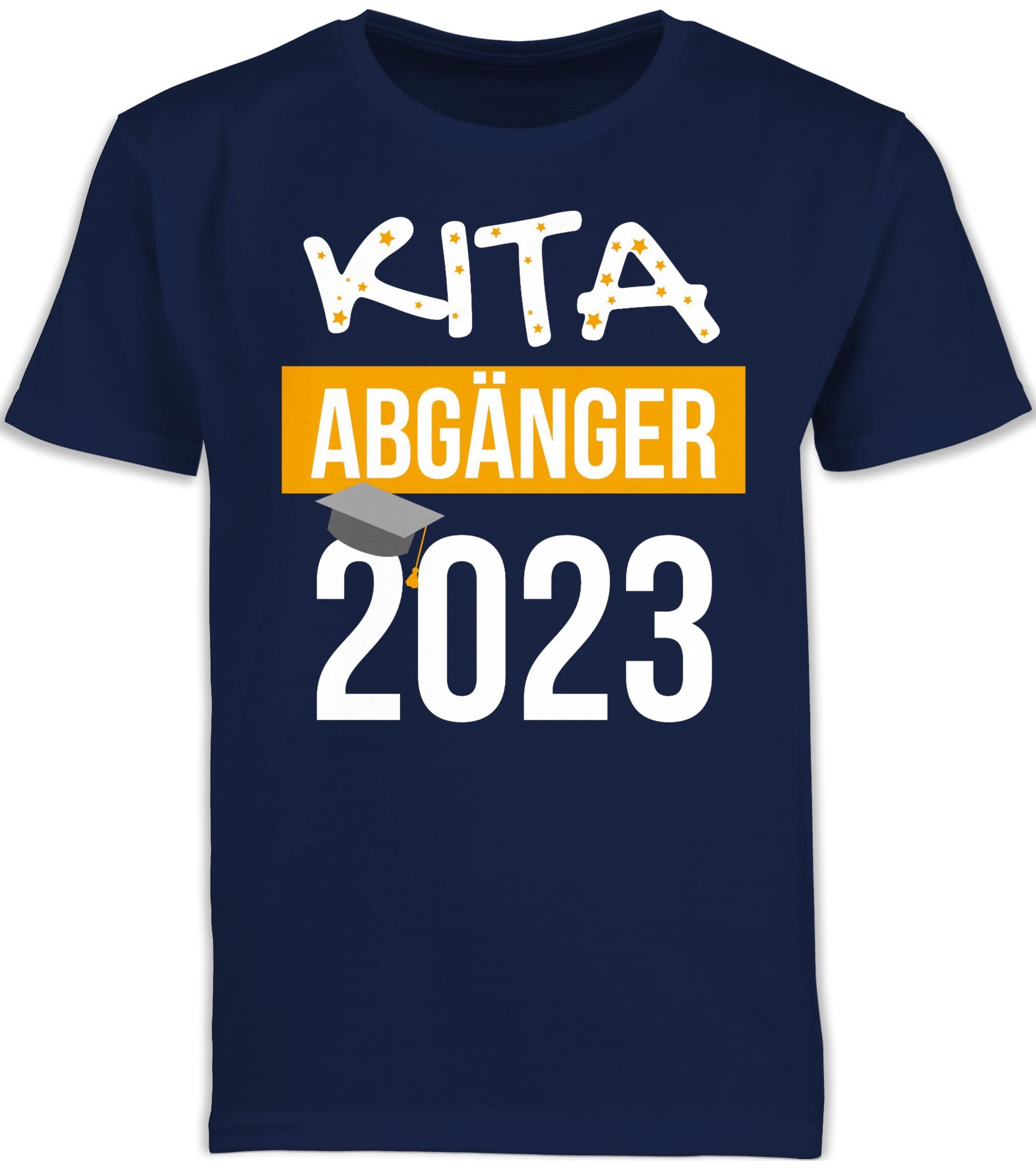 Shirtracer T-Shirt Kita Abgänger 2023 Einschulung Junge Schulanfang Geschenke 1 Navy Blau