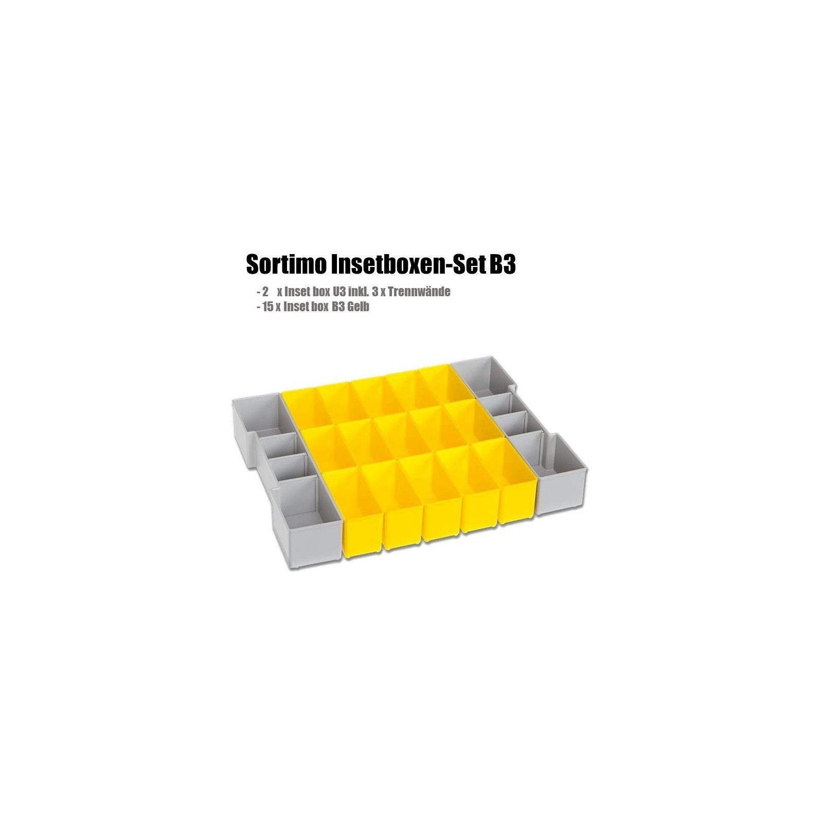 Sortimo® Werkzeugkoffer Bosch Sortimo L-Boxx 102 anthrazit Deckel Transparent mit Insetboxen