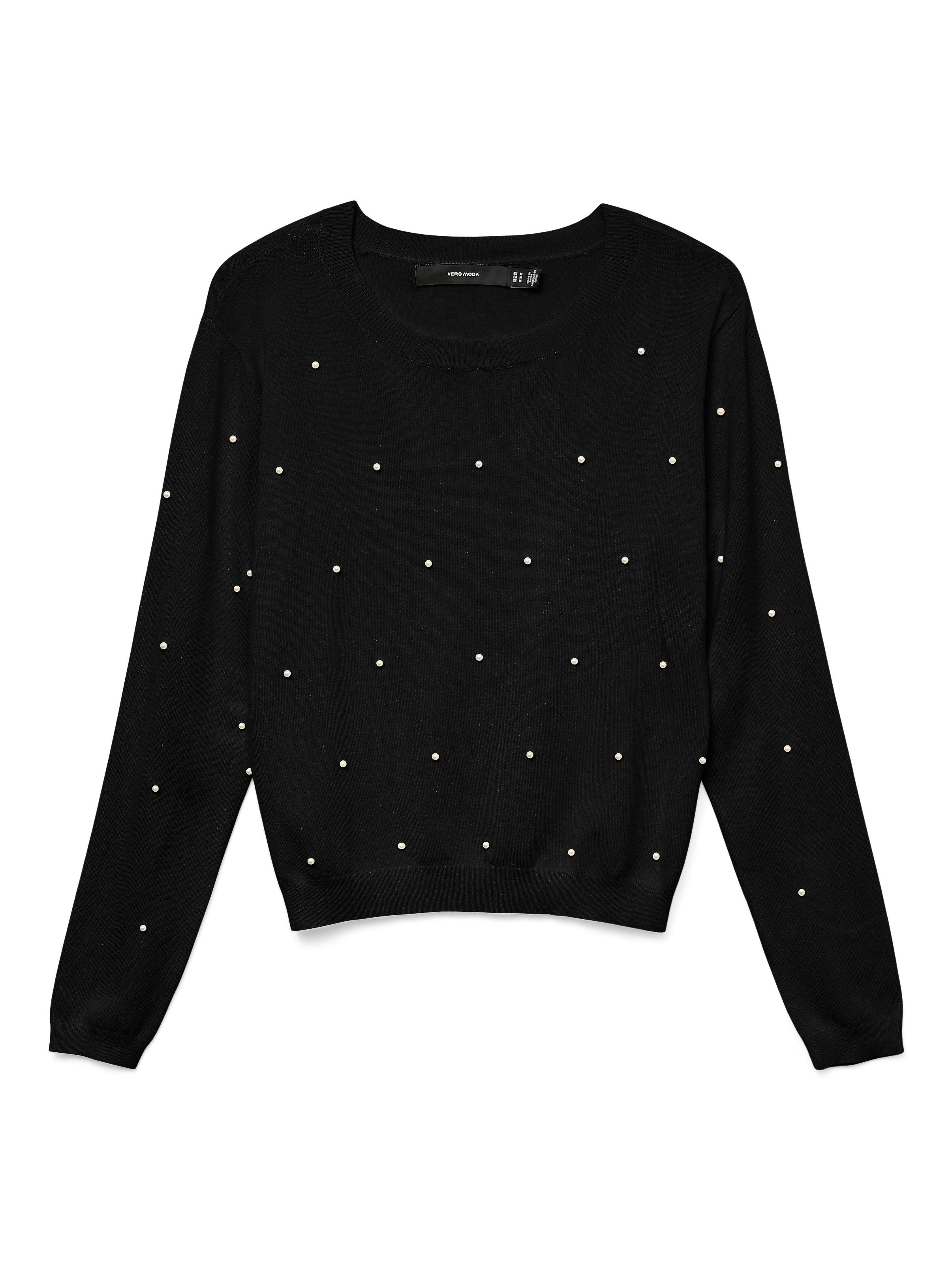 Rundhalspullover VMGLORY PEARL LS O-NECK PULLOVER BOO