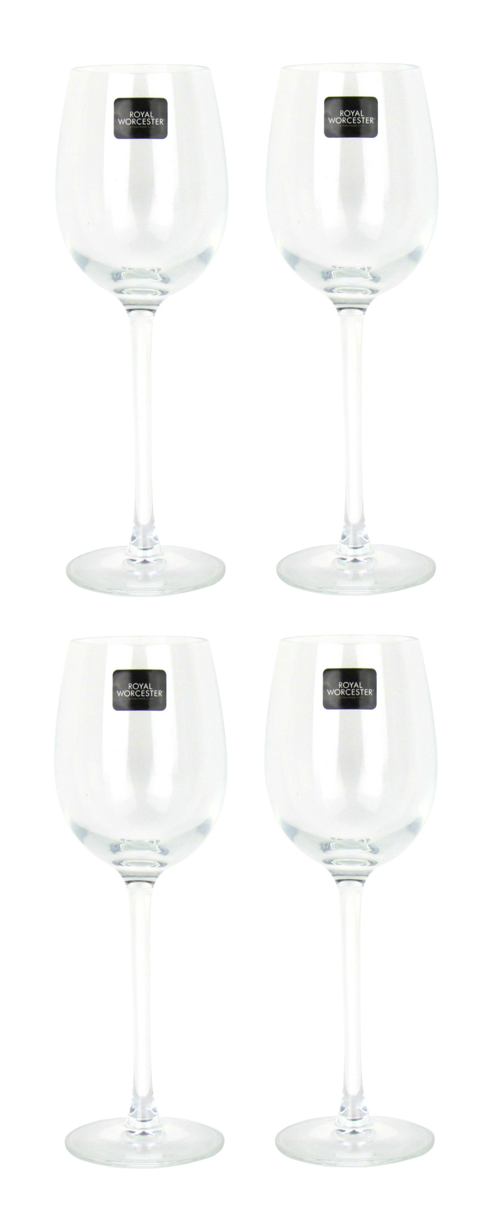 Royal Worcester Likörglas 4er Set, Grand Chateau, hochwertiges Glas, Sheer Rim Technologie