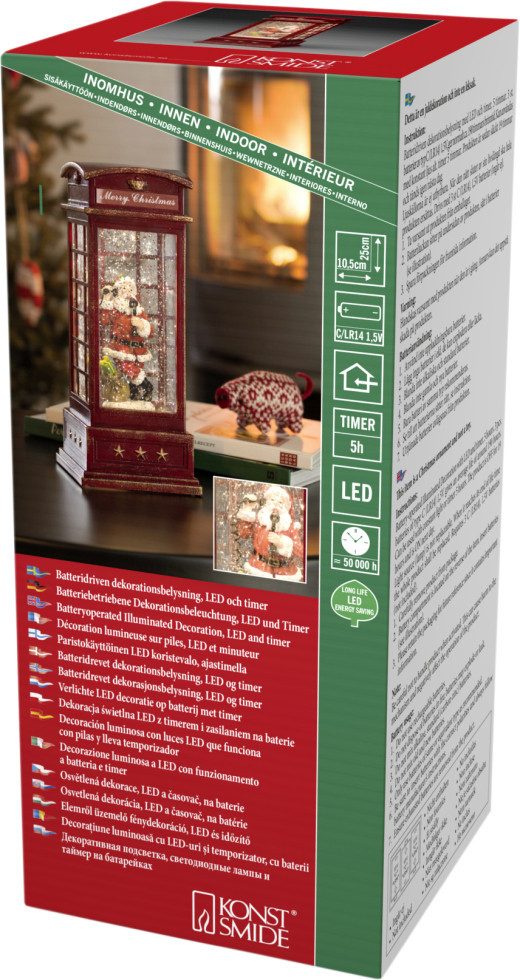 KONSTSMIDE LED-Dekofigur Konstsmide LED Telefonzelle mit Weihnachtsmann günstig online kaufen