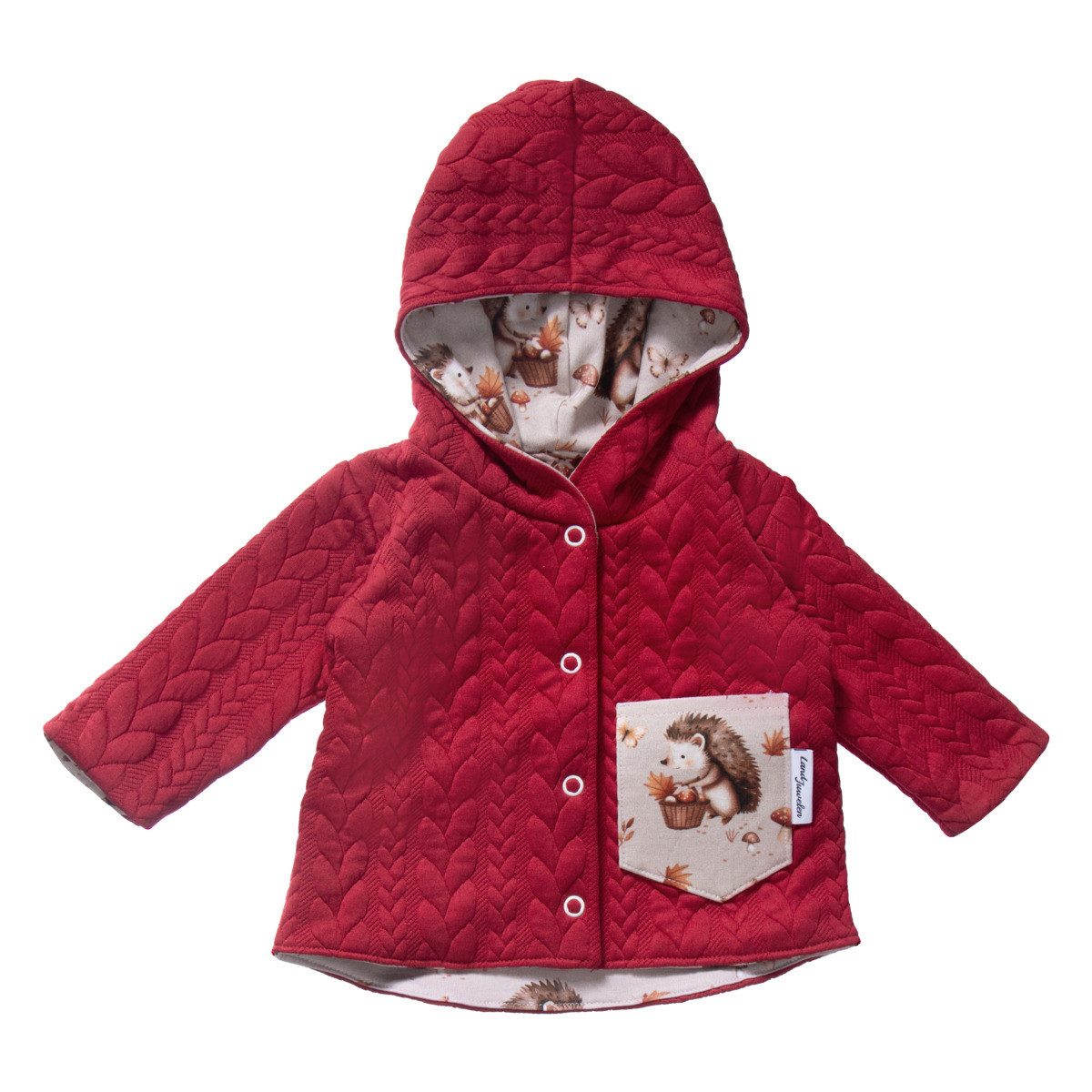 Land-Juwelen Strickjacke Igel Unisex Kinder Strick-Cardigan, Strickjäckchen, Grobstrickjacke, Feinstrickjacke