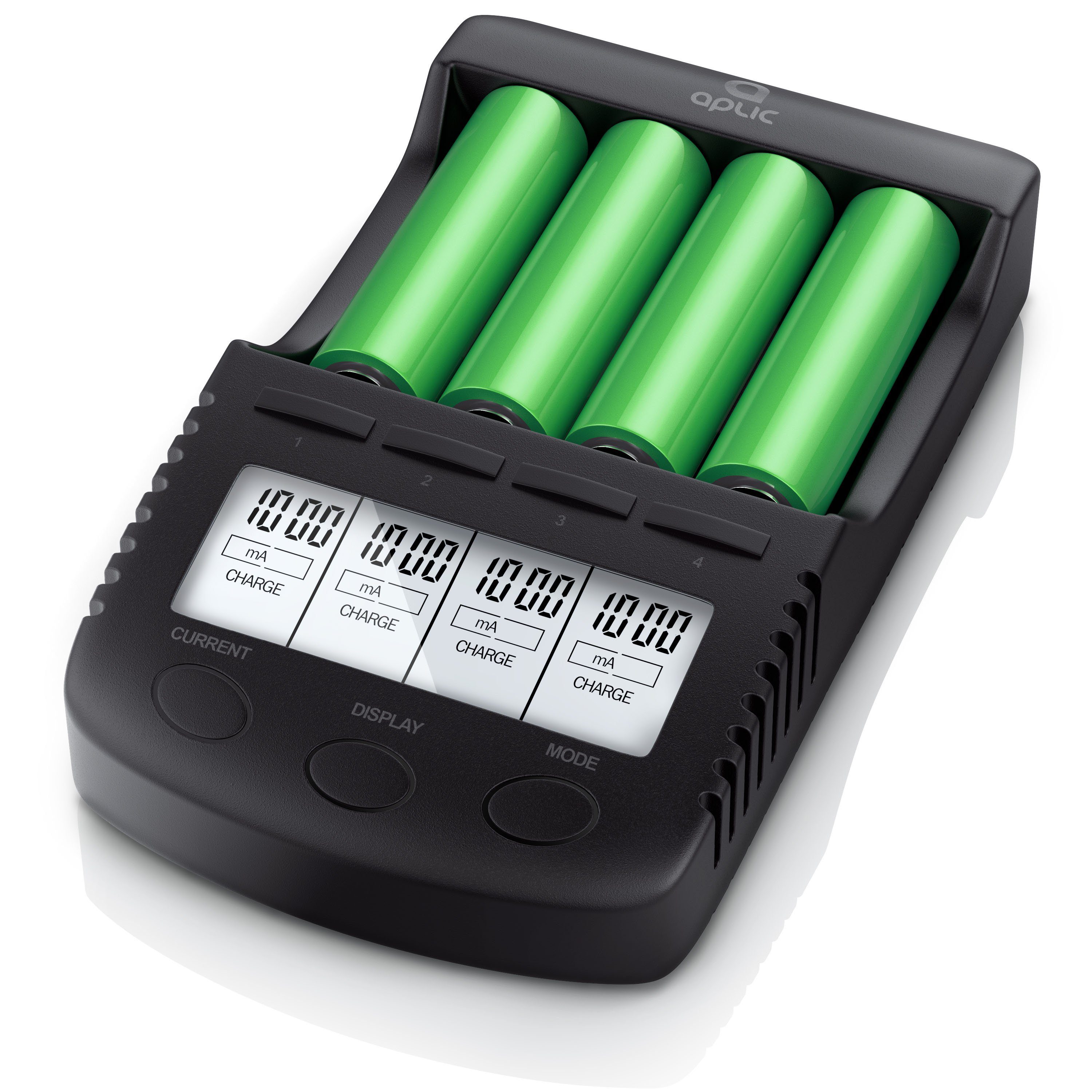 Aplic Batterie-Ladegerät (1000 mA, Power Akku-Ladegerät mit USB-Ladeport  für Li-ion / 18650 / Ni-MH / Ni-CD Akkus) online kaufen | OTTO