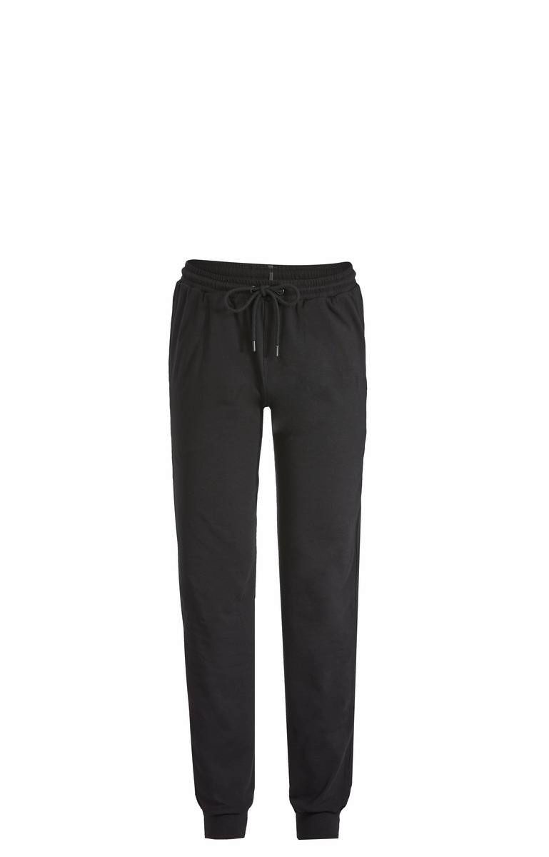 Loungehose lange Herren Freizeithose mit Strickbündchen am Beinabschluss
