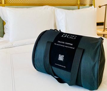 Topper Reisetopper Viscoschaum mit Transporttasche, Matratzenauflage, BCS Home & Sleep, 5 cm hoch, Kern: Viscoschaum, (Günstiger im Reise-Set), abnehmbarer und waschbarer Bezug, handlich verpackt