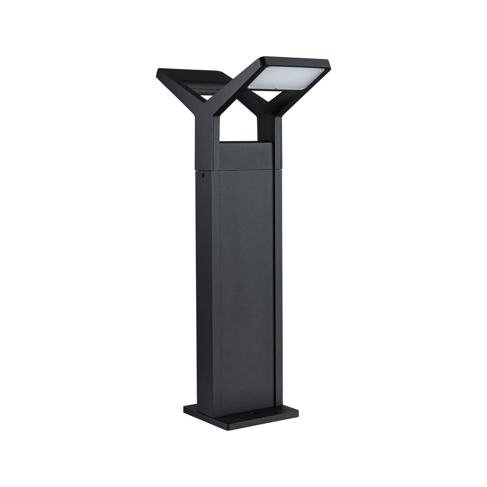 Paulmann LED Pollerleuchte Juntea IP44 585mm 3000K 2x12,5W 2x800lm 230V Anthrazit +Aluminium, LED fest integriert, Warmweiß