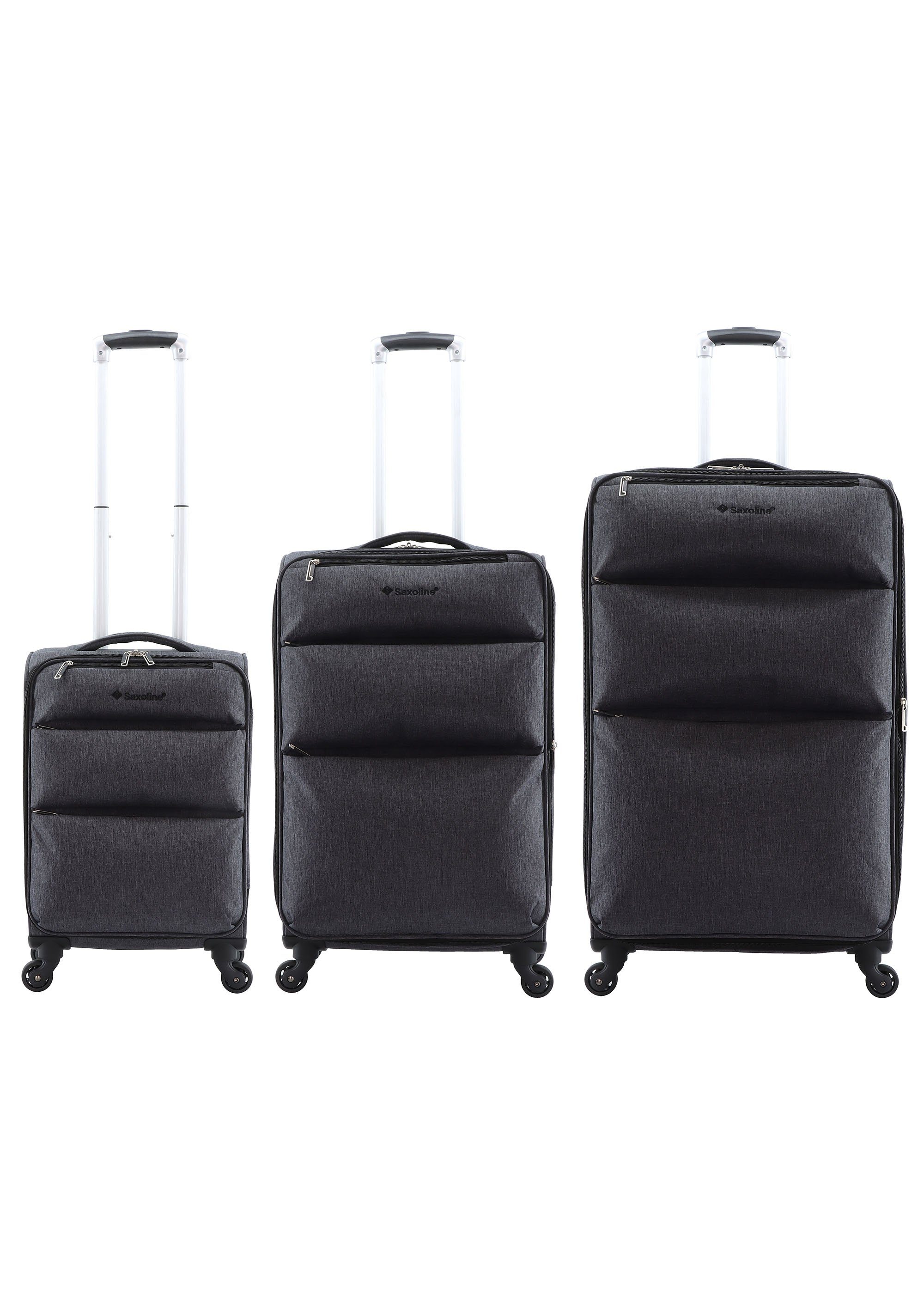 Saxoline® Koffer Relax, mit schwenkbaren Doppelrollen, Mit integriertem  TSA-Zahlenschloss sicher verschließbar