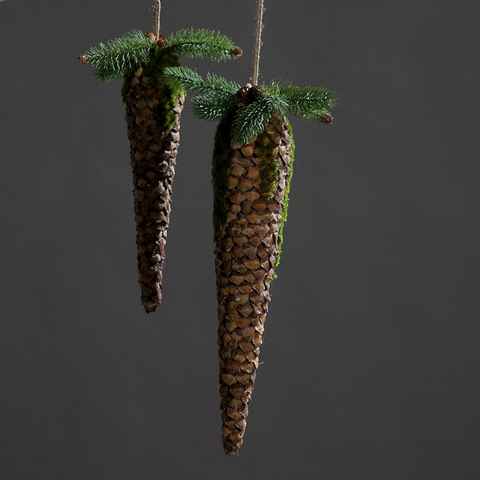 Kunstzweig Kiefernzapfen 52 cm natur Kunstpflanze von DPI, DPI