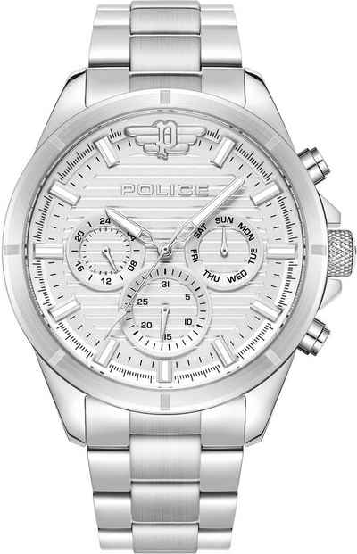 Police Multifunktionsuhr MALAWI, PEWJK2227805, Armbanduhr, Quarzuhr, Herrenuhr, Datum