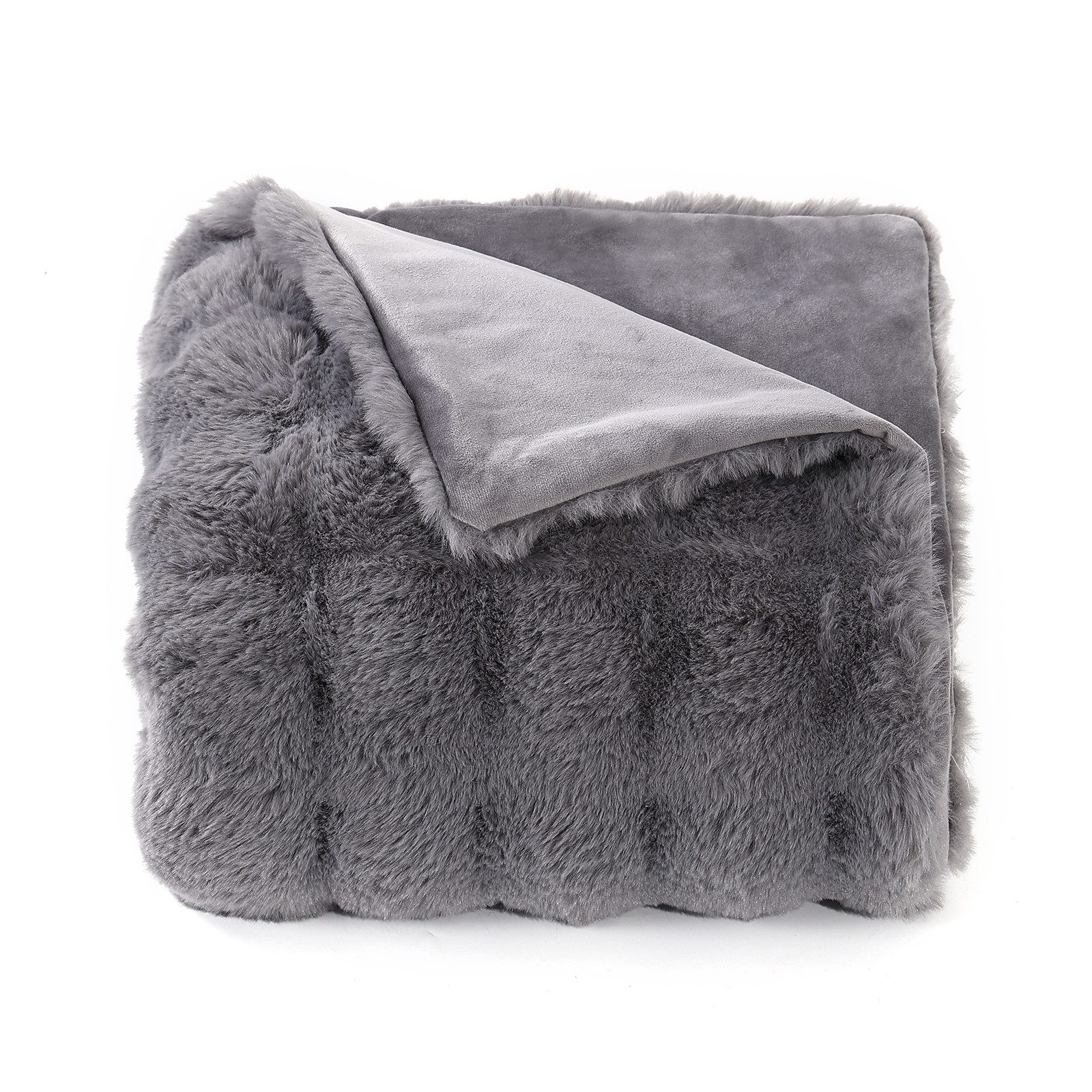 Wohndecke Kunstfelldecke Weiche Kuscheldecke Felloptik 150x200cm Kunstfell Decke, Elegear, Kuscheldecke Fell Bubble Decke Kaninchenfell Decke für Couch Bett Sofa