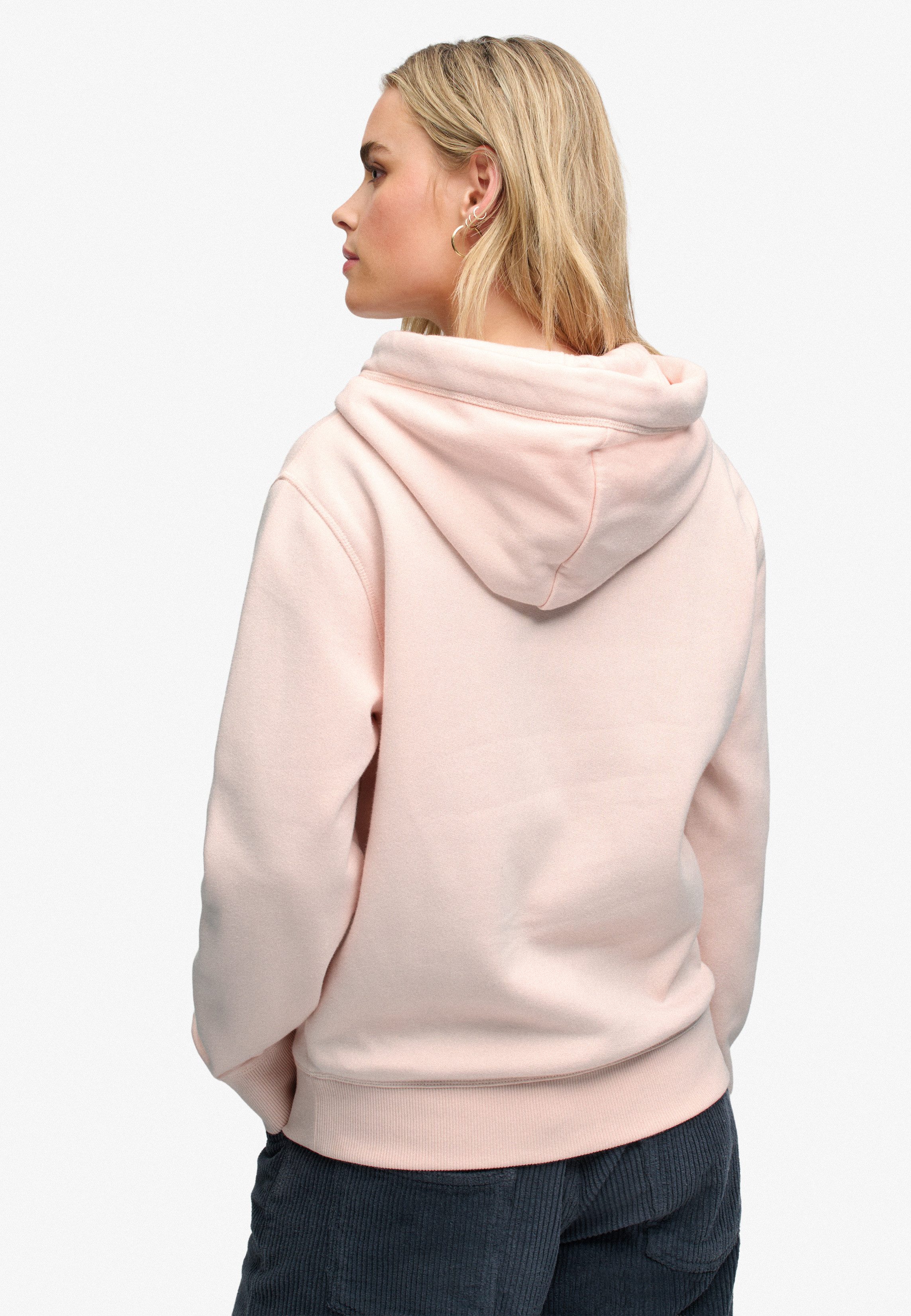 Superdry Kapuzensweatshirt SIGNATURE EMB HOOD Baumwollmischung, relaxed fit