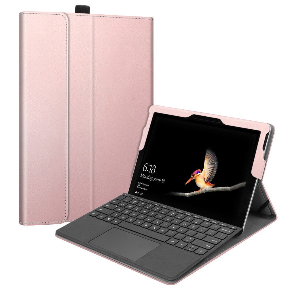 Fintie Tablet-Hülle für Microsoft Surface Go 4(2023)/Go 3(2021)/Go 2(2020)/Surface Go 2018, Multi-Sichtwinkel Schutzhülle, Type Cover Kompatibel