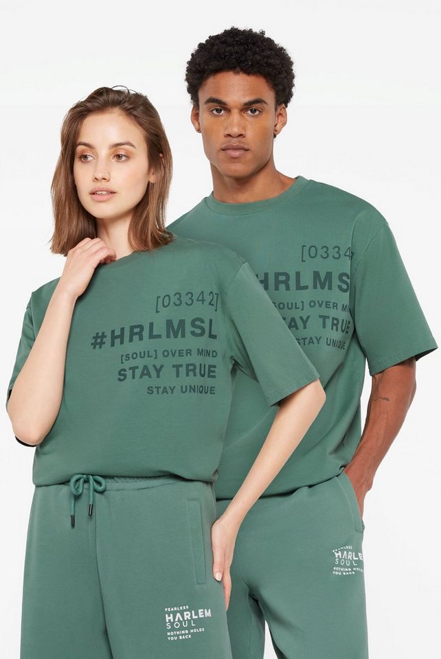 Harlem Soul Rundhalsshirt mit Logodruck, GOTS zertifiziertes T-Shirt,  organic CU 1018028