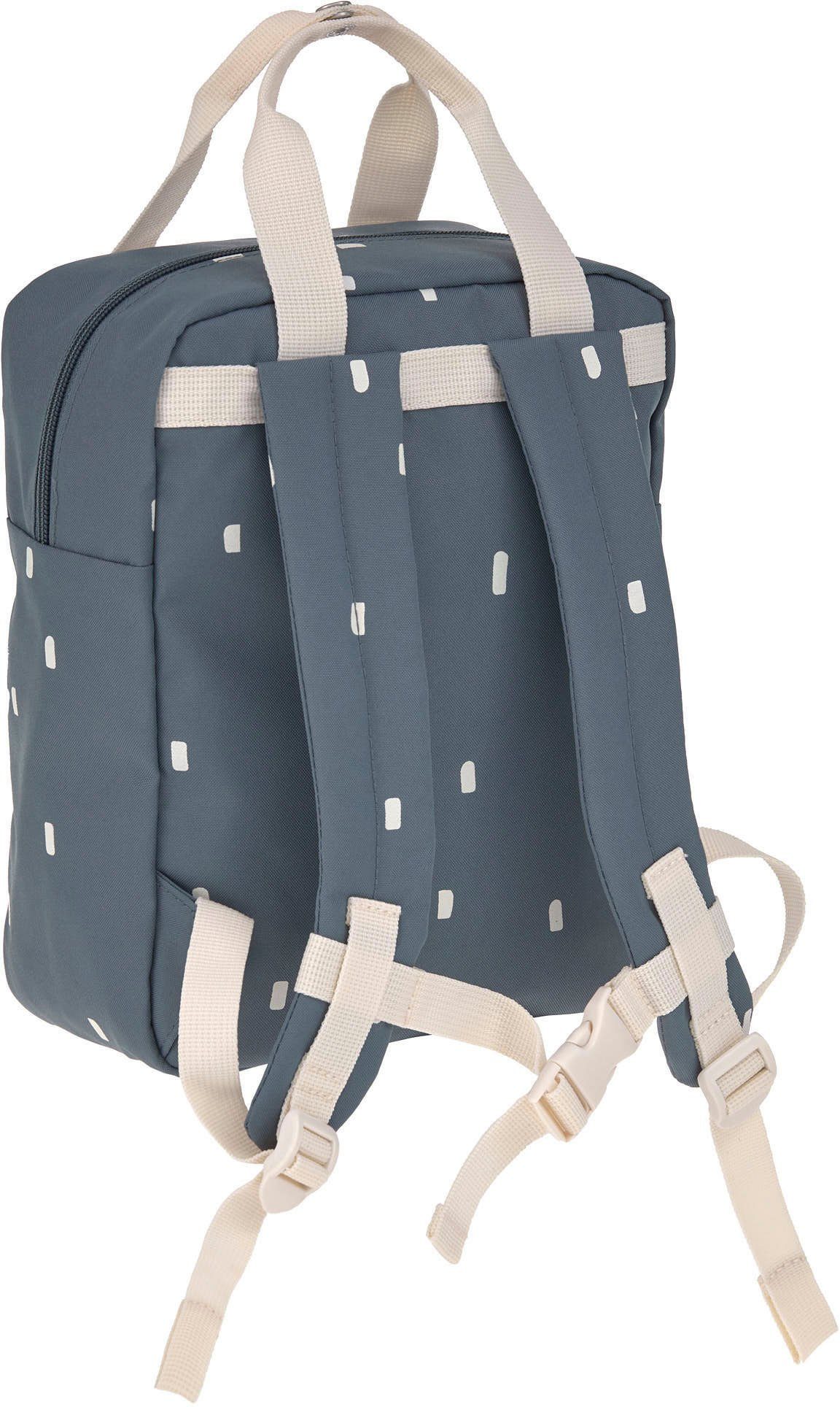 LÄSSIG Kinderrucksack Happy Prints, Mini Square Backpack, Midnight Blue