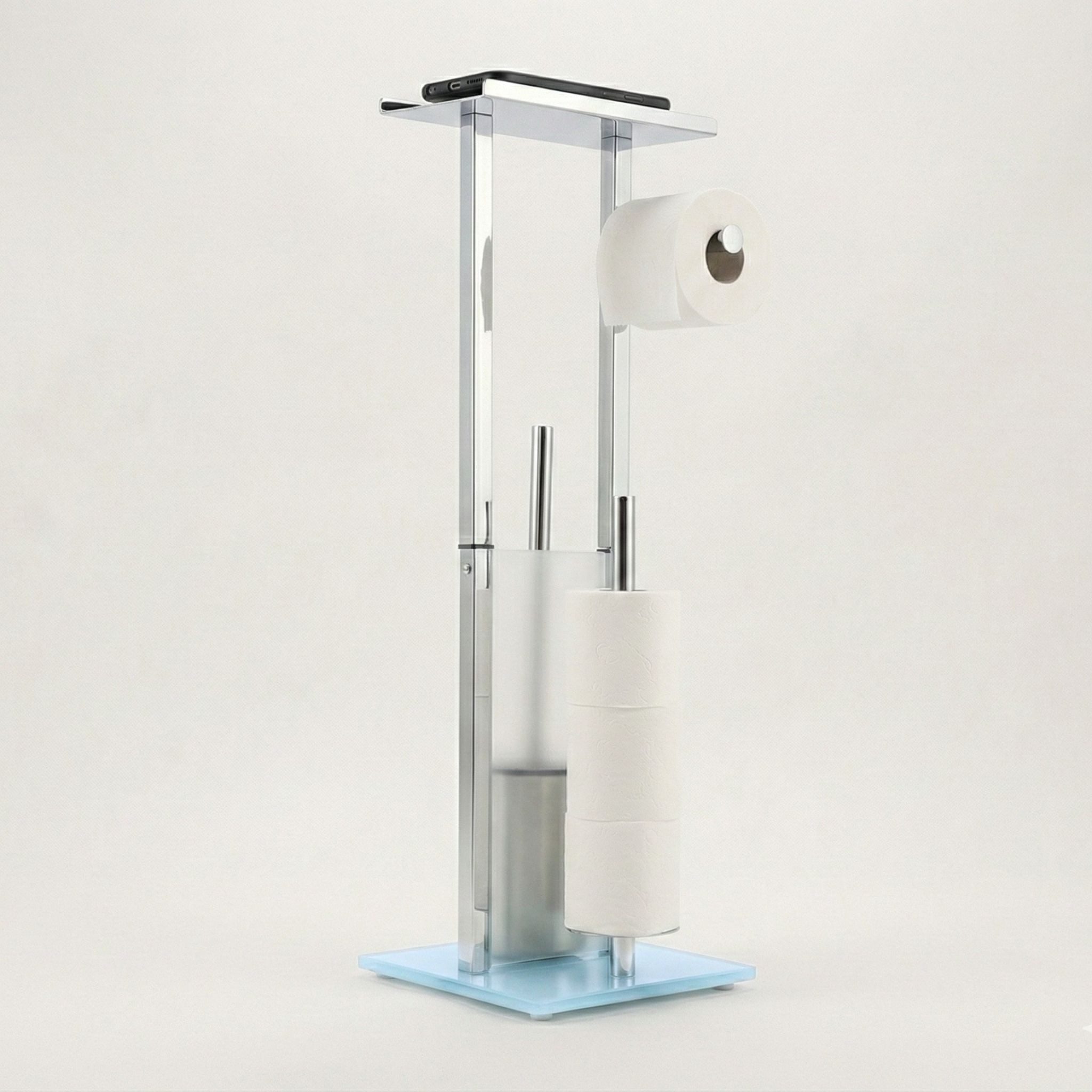 NUXIO WC-Reinigungsbürste WC-Garnitur mit Papierhalter und Handyablage HYLLA, 65 cm, Badezimmer in allen Wohnstilen, (WC-Bürste) – Bild 4 von 5