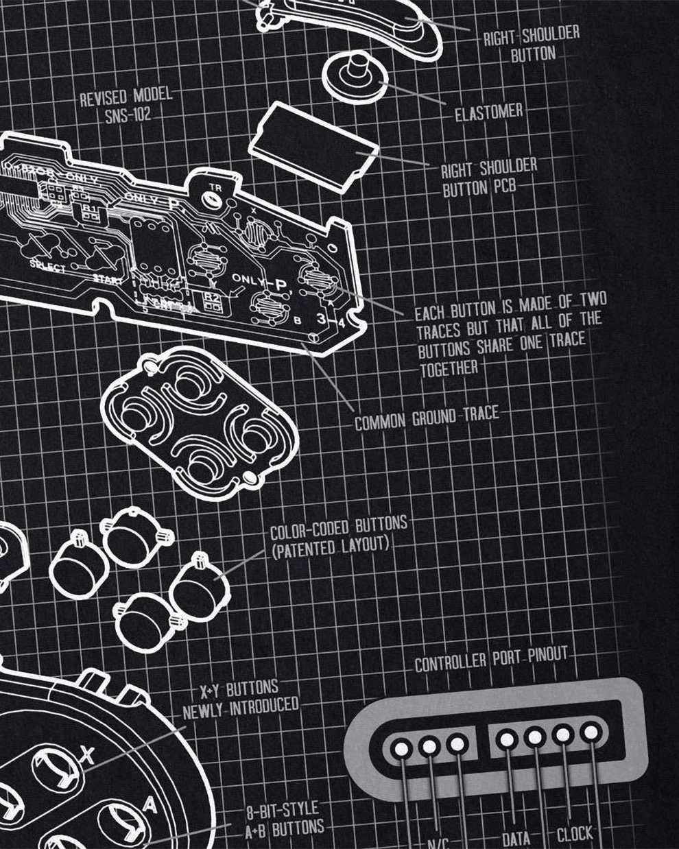 style3 T-Shirt 16-Bit Gamer classic snes nintendo nes switch super famicom günstig online kaufen