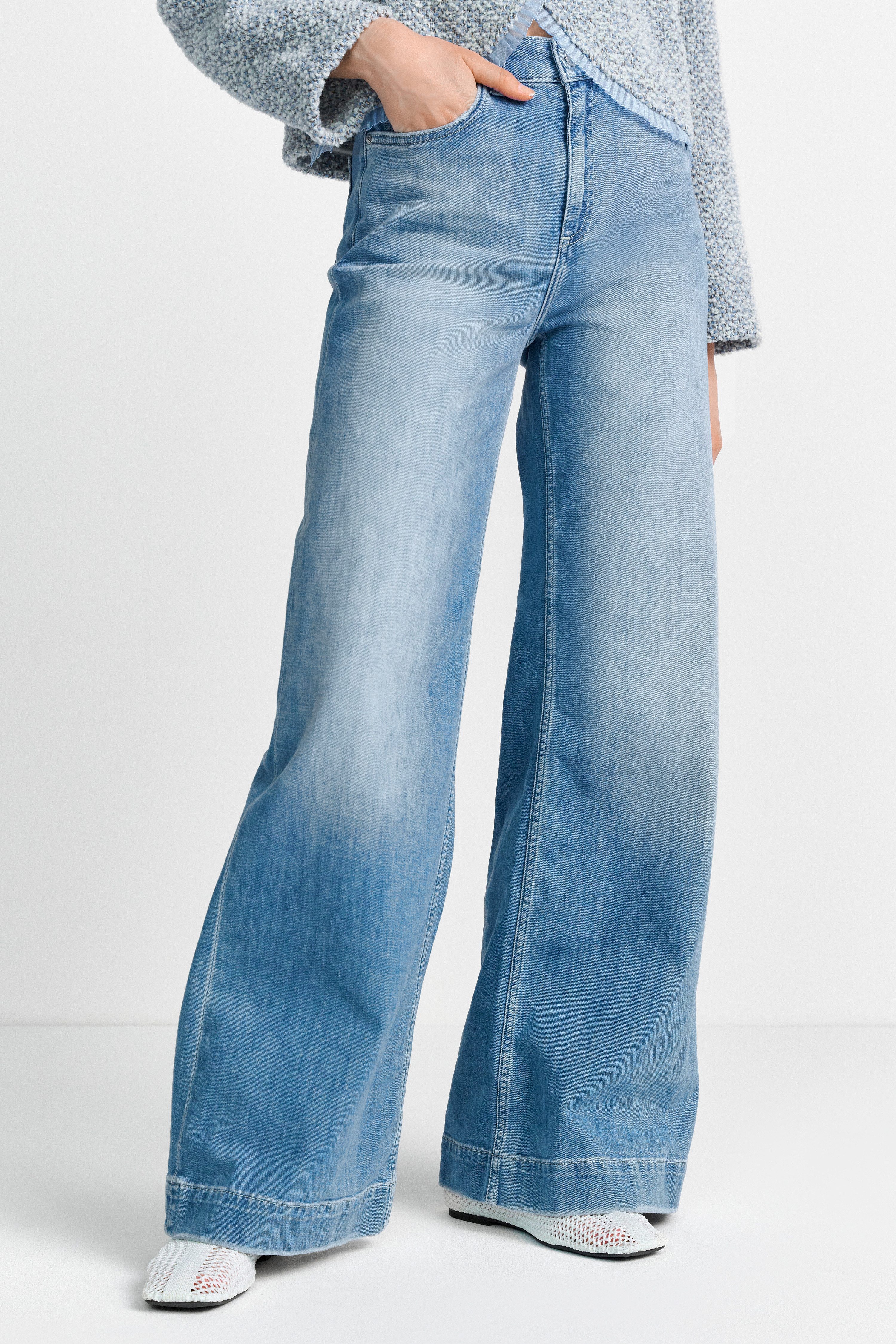 RICHROYAL Weite Jeans Marlene-Form